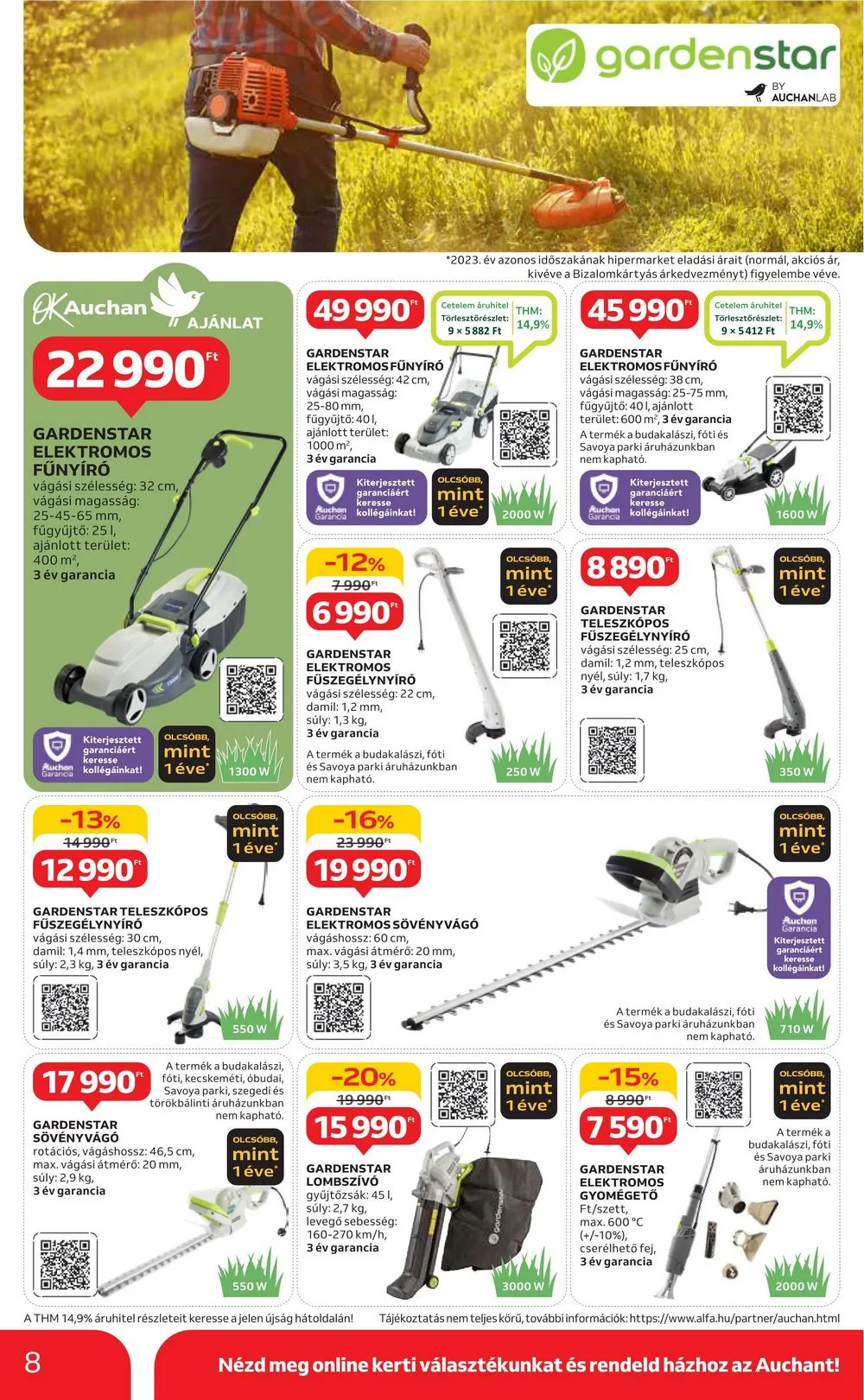 Auchan akciós újság Hipermarket Kert 04.04–04.24 – 8. oldal