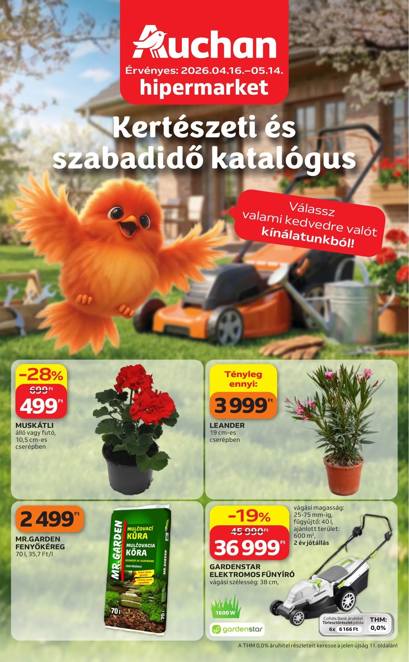 Auchan akciós újság Hipermarket Kerteszet 04.16–05.14