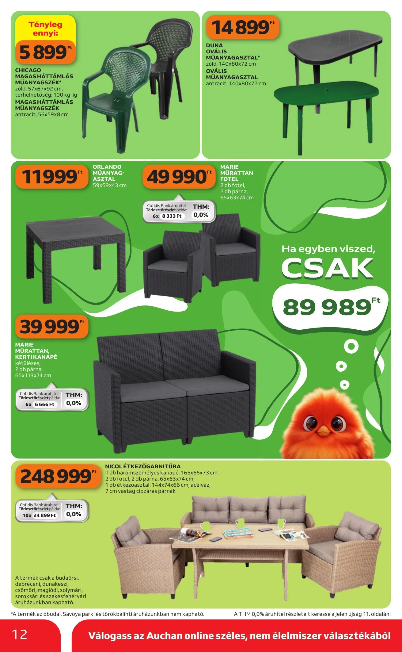 Auchan akciós újság Hipermarket Kerteszet 04.16–05.14 – 12. oldal