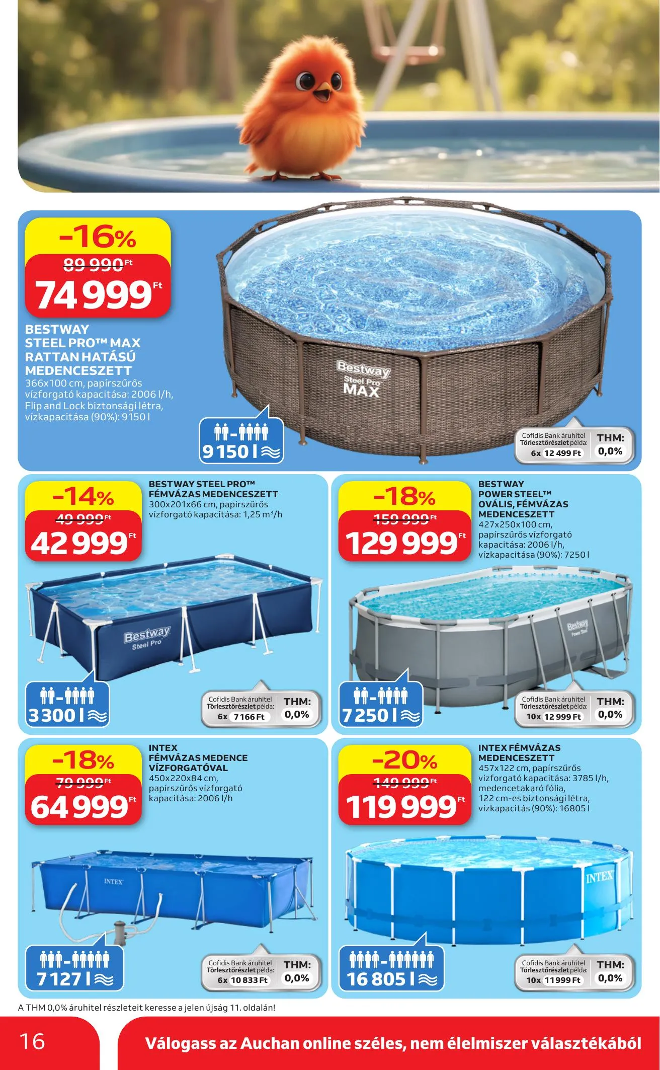 Auchan akciós újság Hipermarket Kerteszet 04.16–05.14 – 16. oldal
