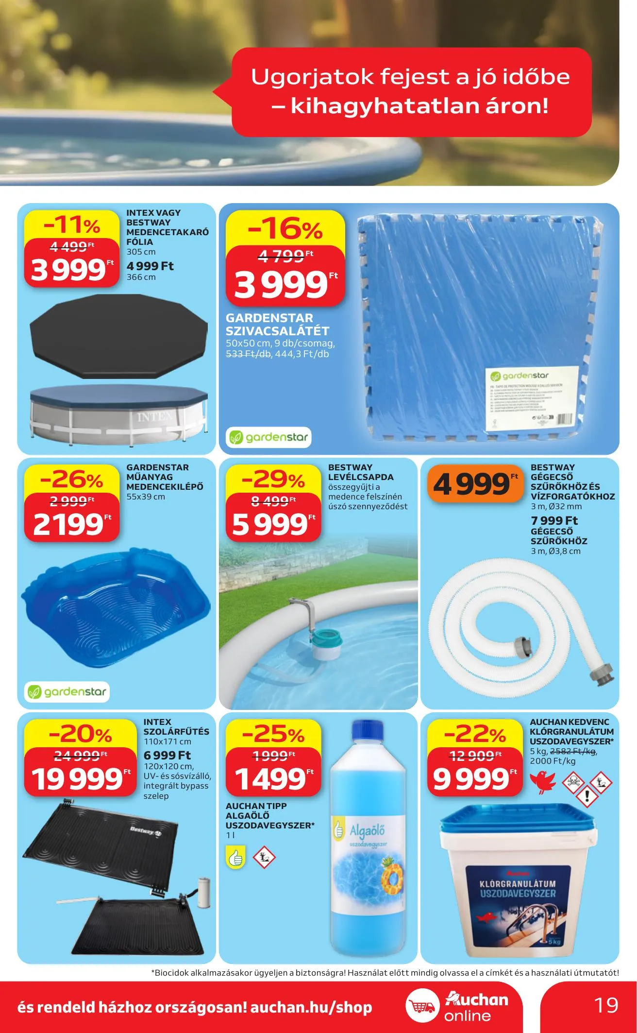 Auchan akciós újság Hipermarket Kerteszet 04.16–05.14 – 19. oldal