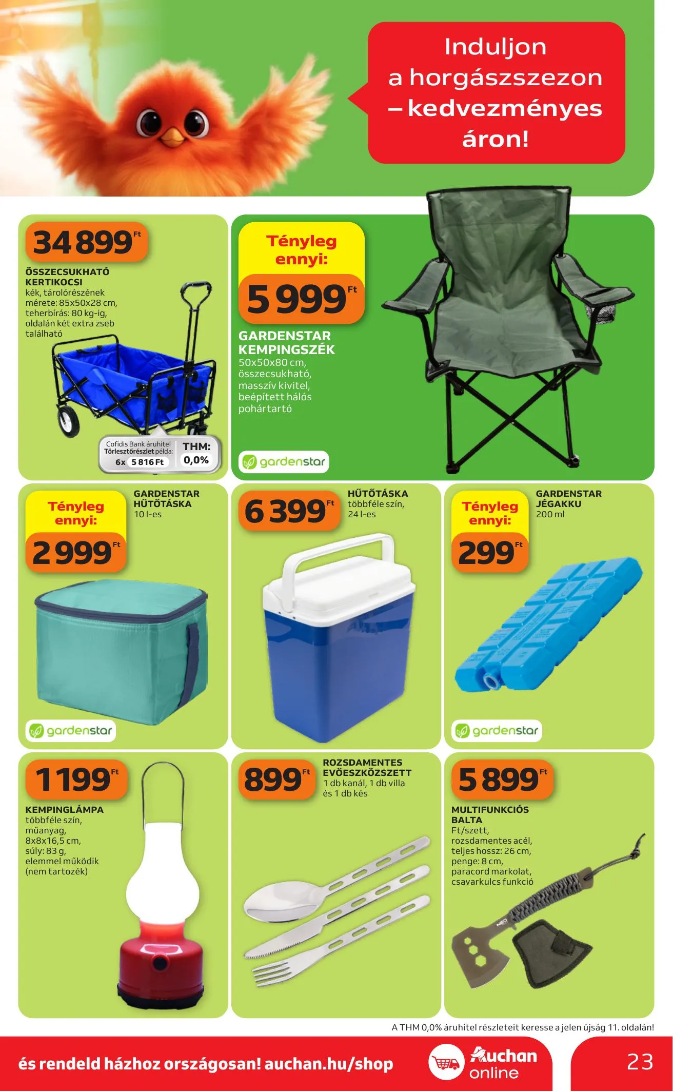 Auchan akciós újság Hipermarket Kerteszet 04.16–05.14 – 23. oldal