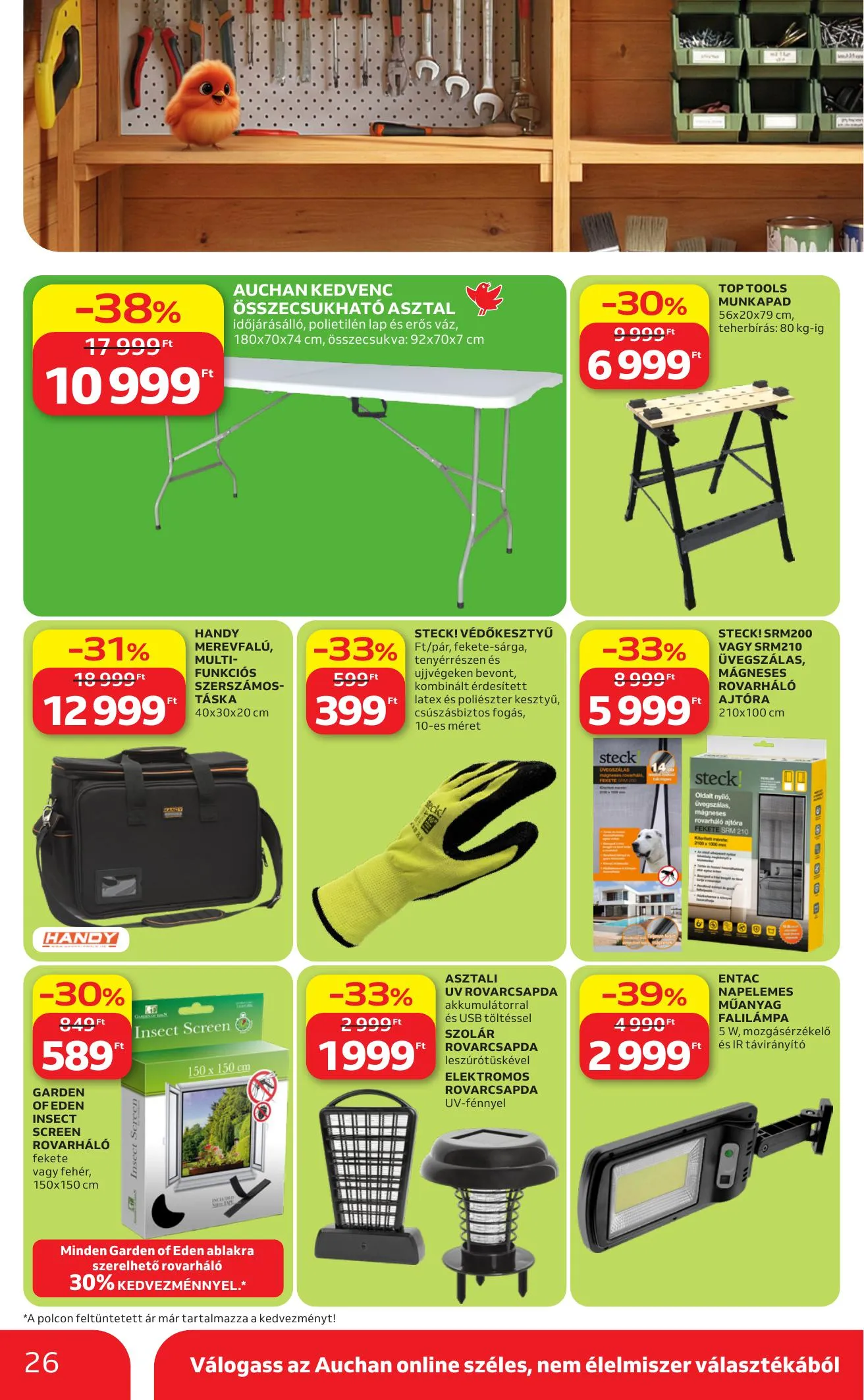 Auchan akciós újság Hipermarket Kerteszet 04.16–05.14 – 26. oldal