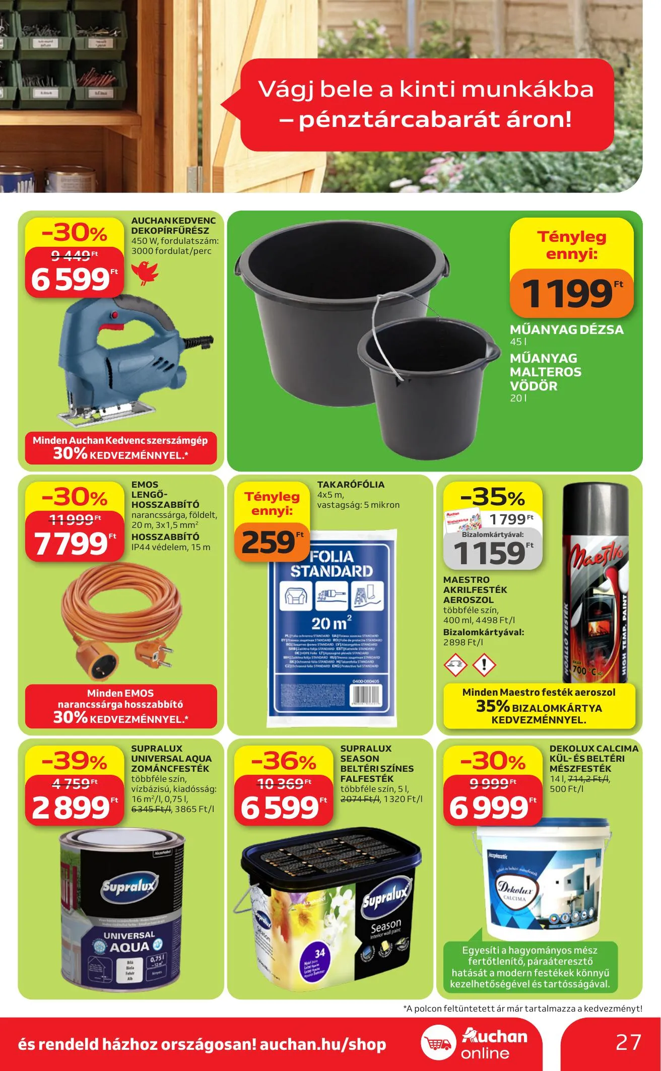 Auchan akciós újság Hipermarket Kerteszet 04.16–05.14 – 27. oldal