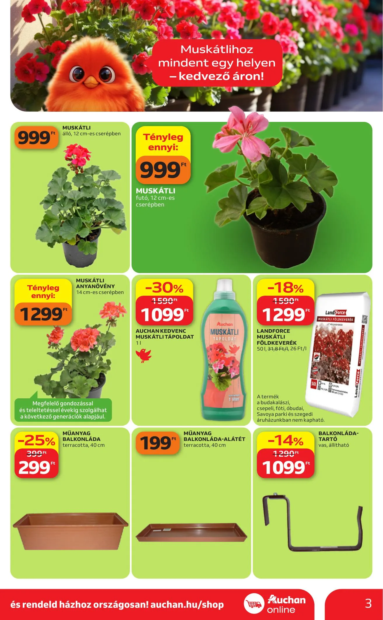 Auchan akciós újság Hipermarket Kerteszet 04.16–05.14 – 3. oldal