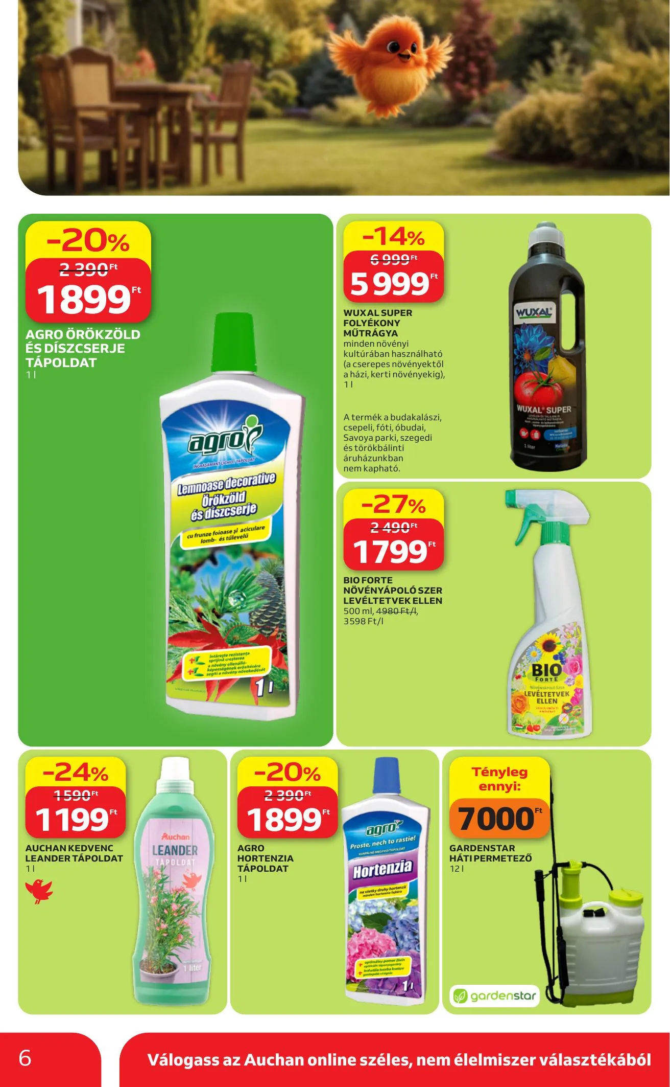 Auchan akciós újság Hipermarket Kerteszet 04.16–05.14 – 6. oldal