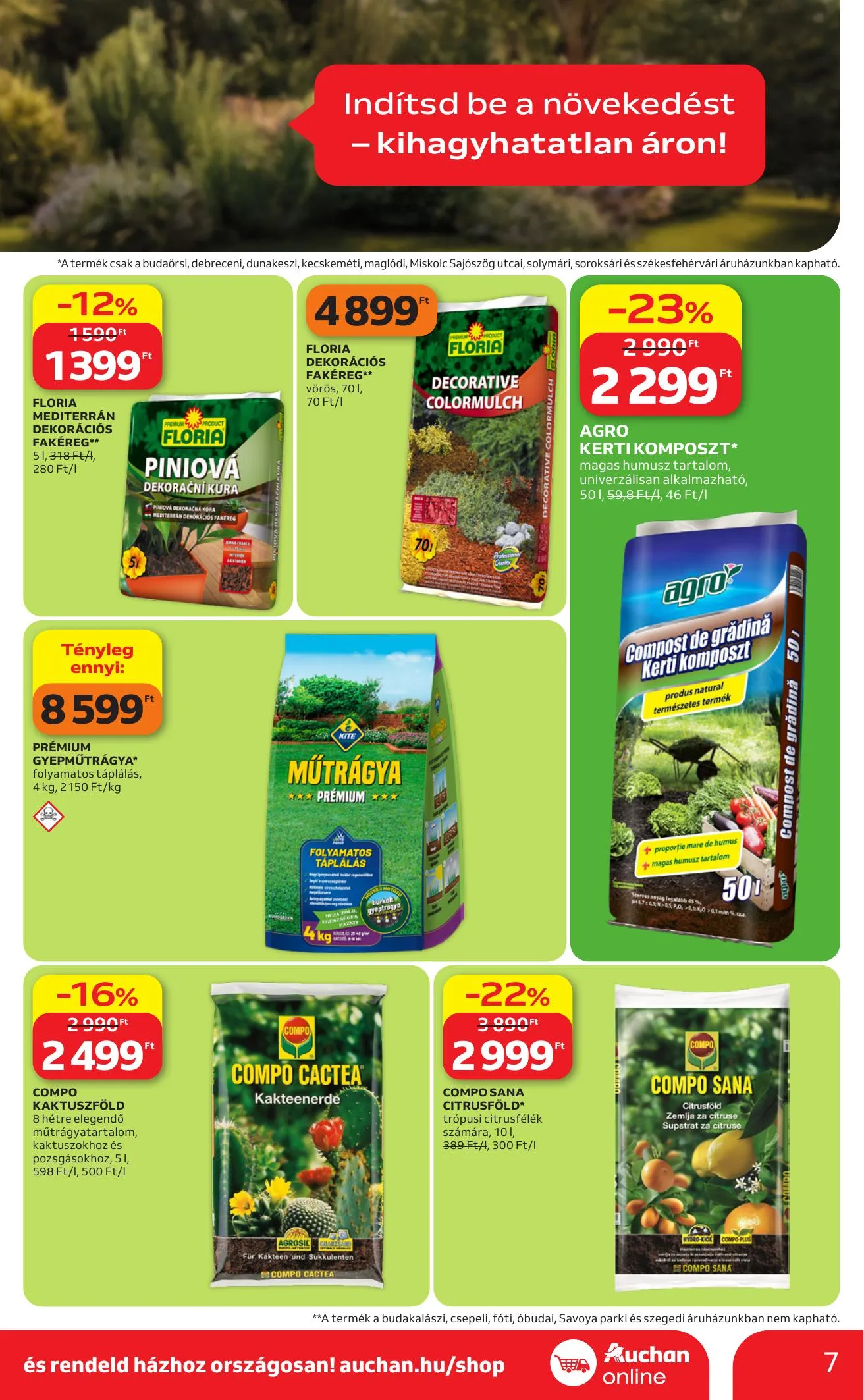 Auchan akciós újság Hipermarket Kerteszet 04.16–05.14 – 7. oldal