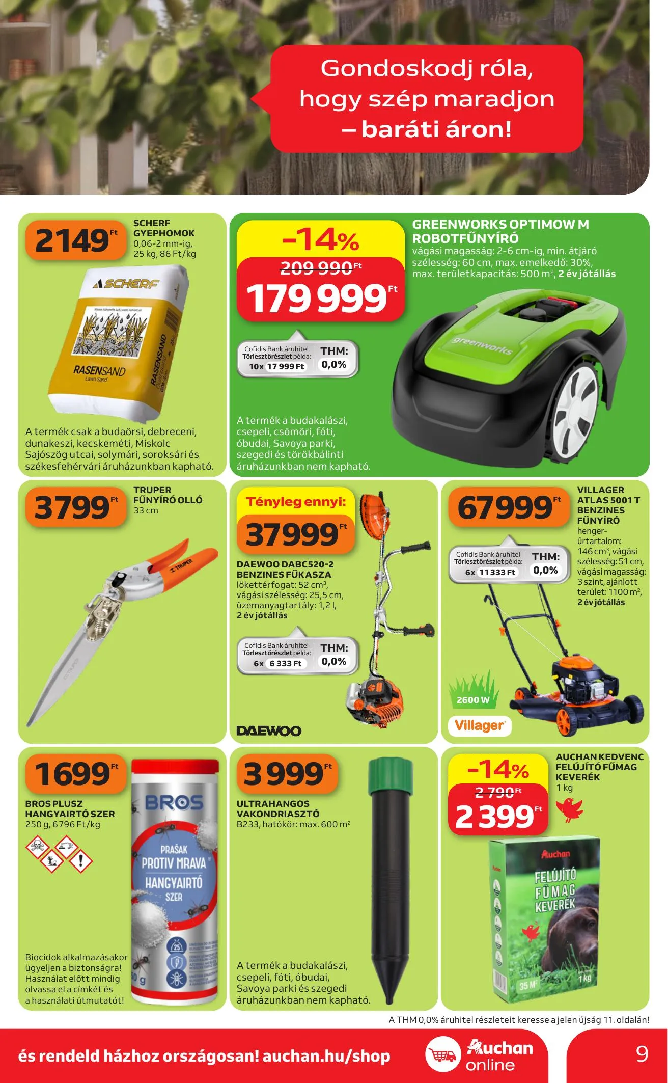 Auchan akciós újság Hipermarket Kerteszet 04.16–05.14 – 9. oldal