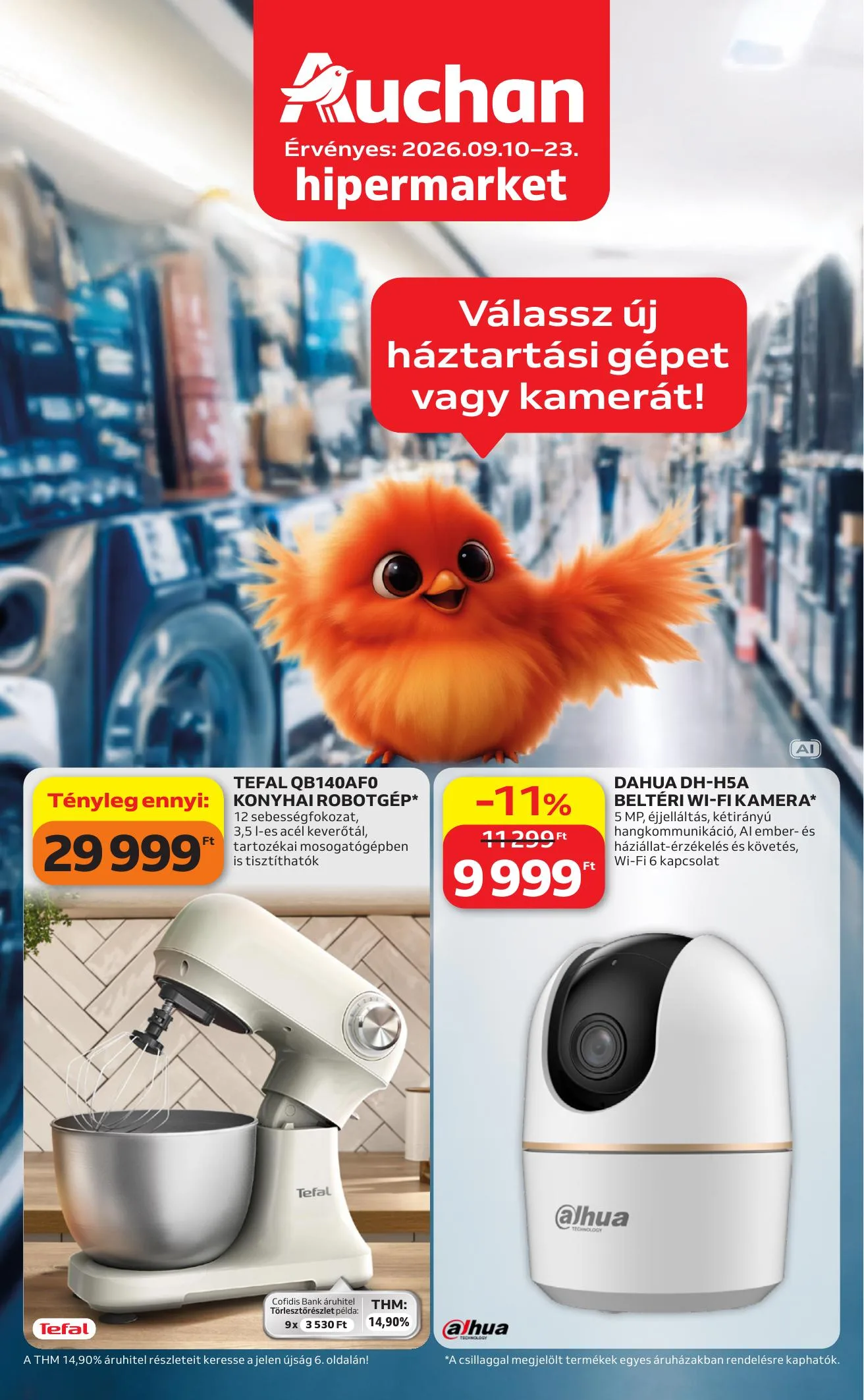 Auchan akciós újság Hipermarket Kethetes Elektronikai ajánlataink 09.10–09.23