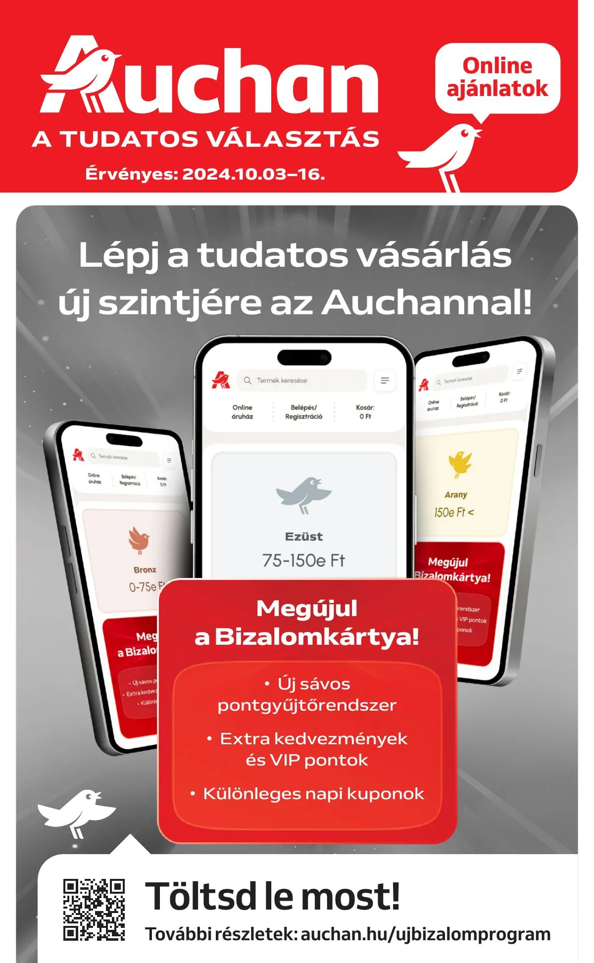 Auchan akciós újság Hipermarket Kethetes 10.03–10.09