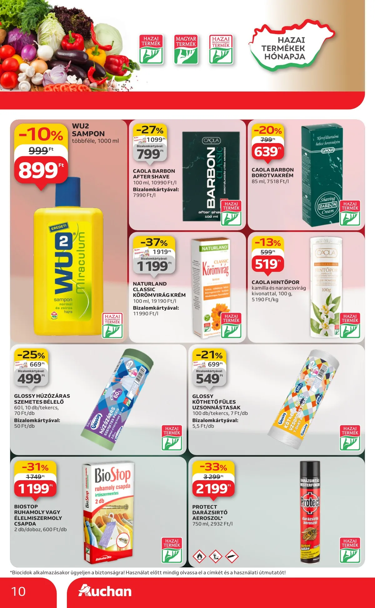Auchan akciós újság Hipermarket Kethetes 08.14–08.27 – 10. oldal