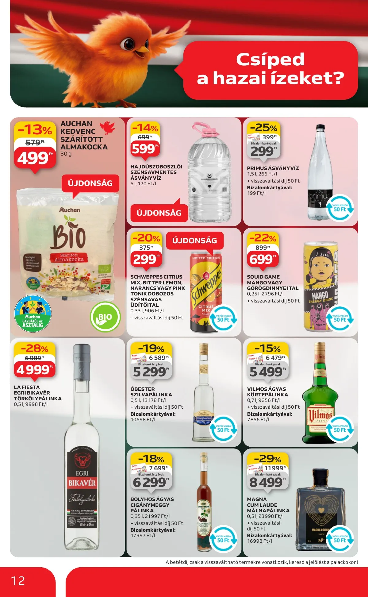 Auchan akciós újság Hipermarket Kethetes 08.14–08.27 – 12. oldal