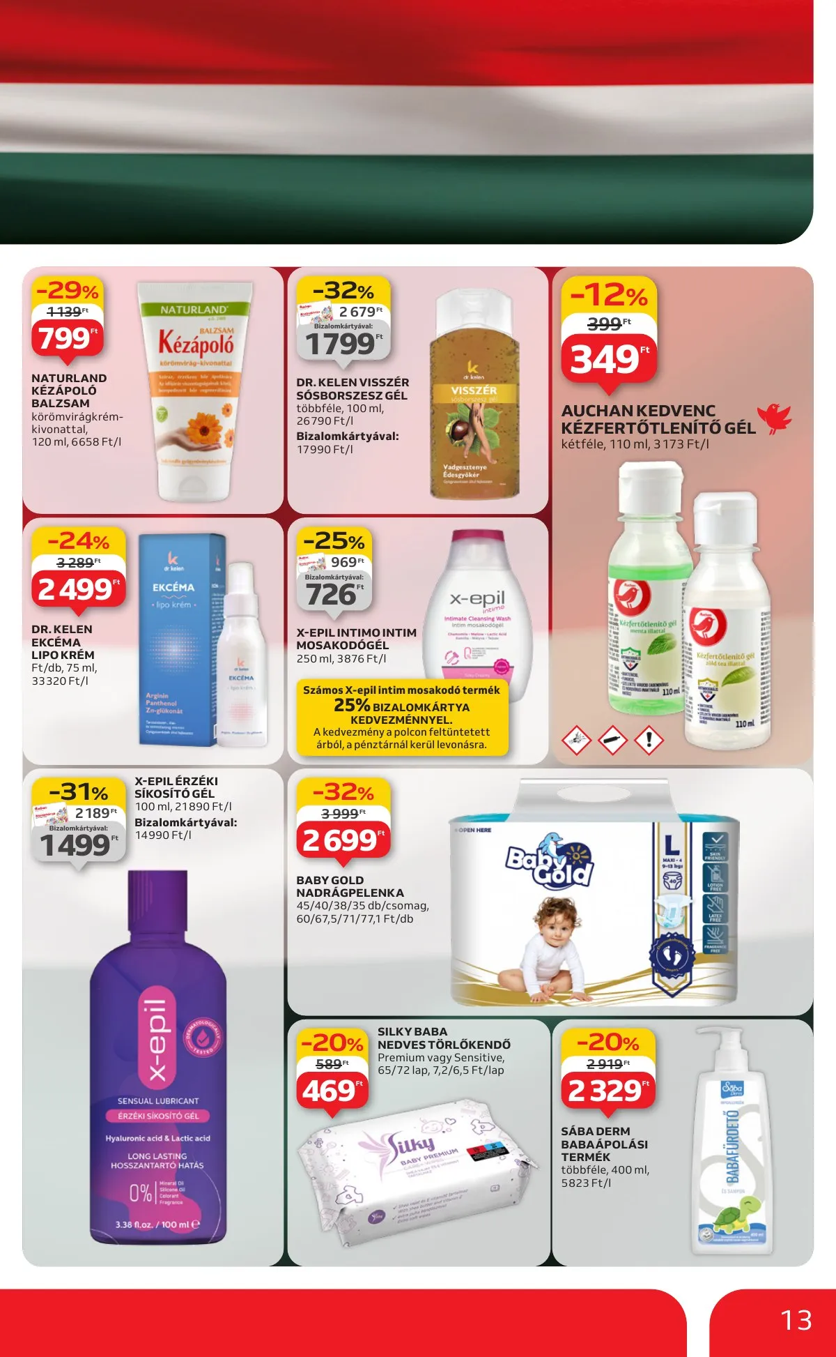 Auchan akciós újság Hipermarket Kethetes 08.14–08.27 – 13. oldal