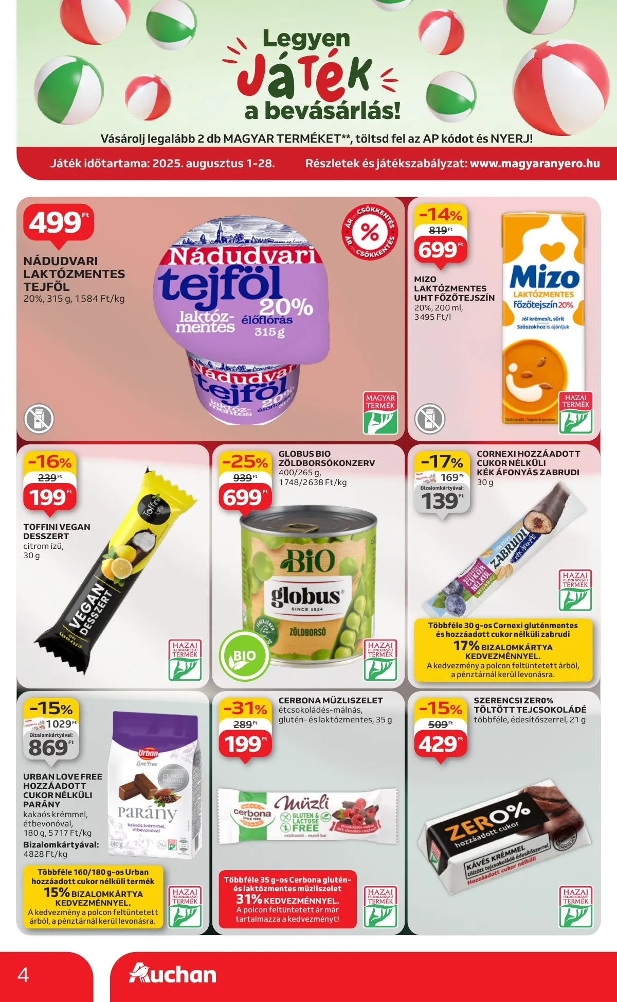Auchan akciós újság Hipermarket Kethetes 08.14–08.27 – 4. oldal