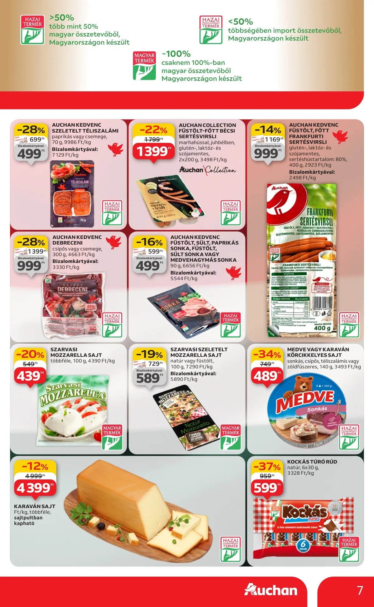 Auchan akciós újság Hipermarket Kethetes 08.14–08.27 – 7. oldal