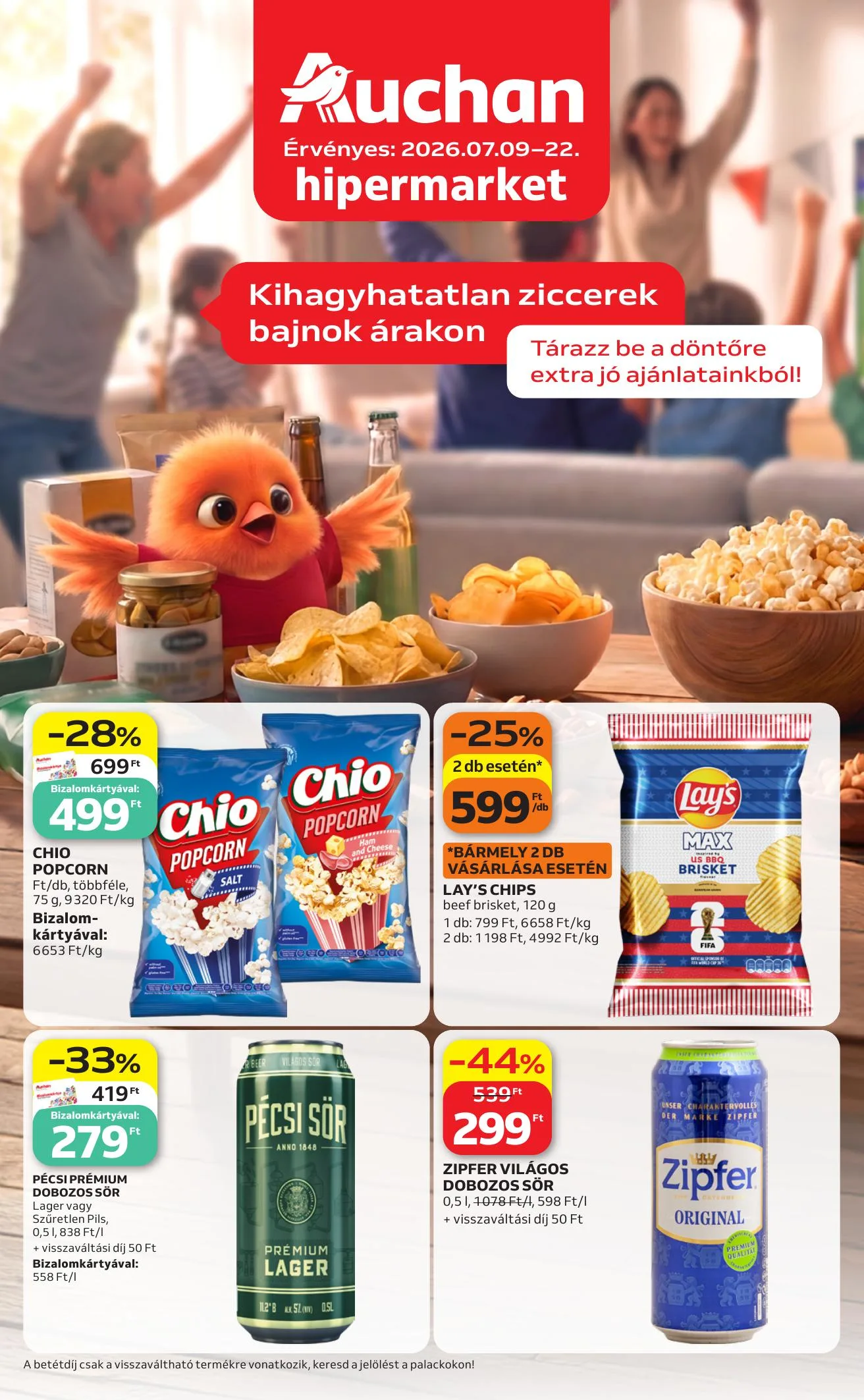 Auchan akciós újság Hipermarket Kethetes 07.09–07.22