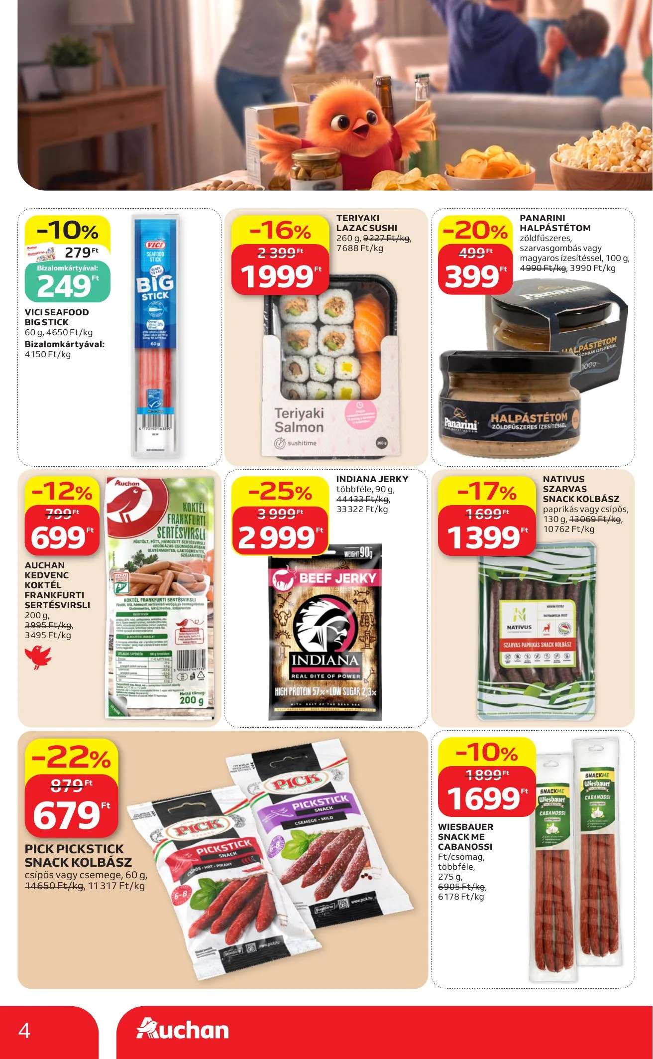 Auchan akciós újság Hipermarket Kethetes 07.09–07.22 – 4. oldal