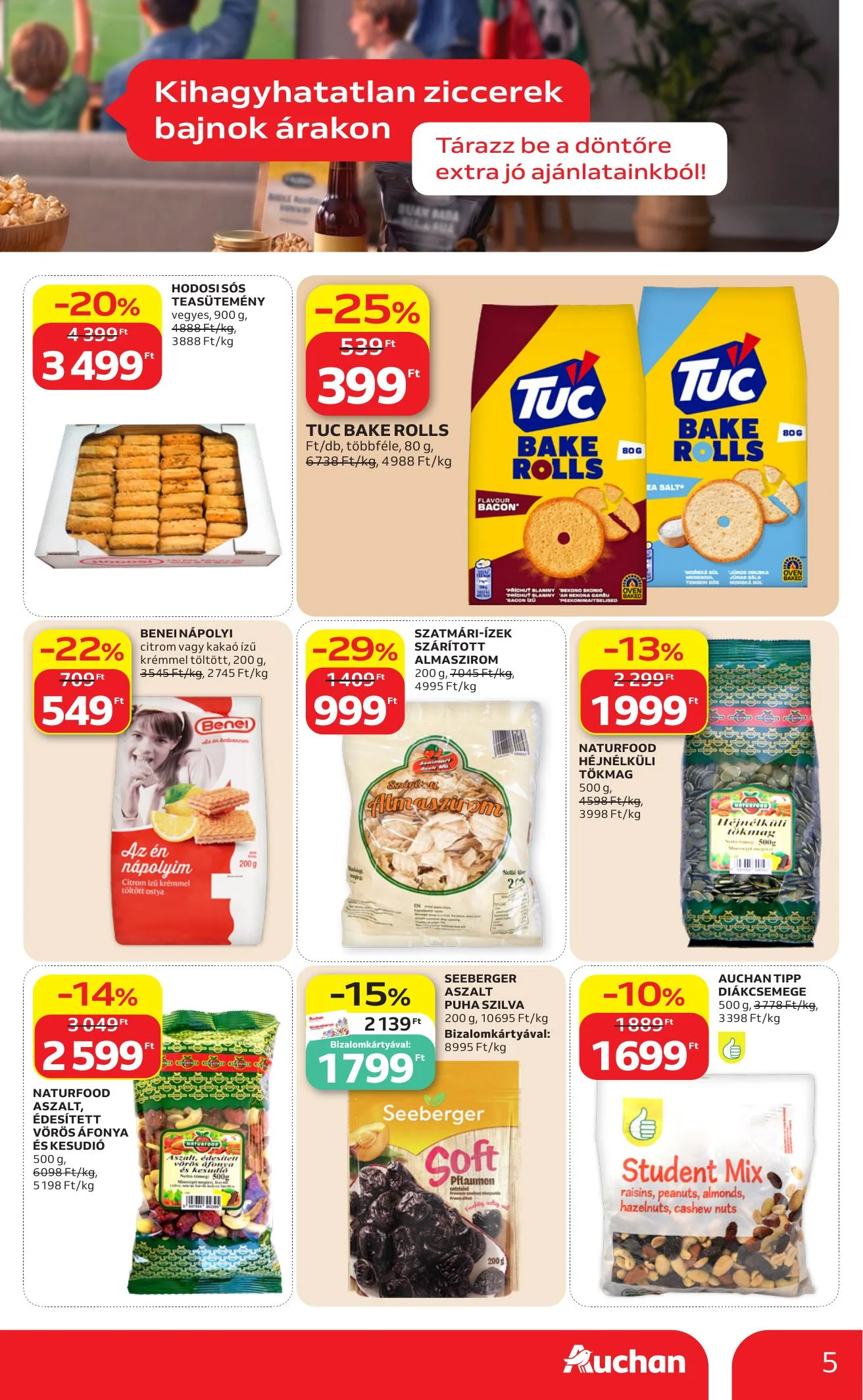 Auchan akciós újság Hipermarket Kethetes 07.09–07.22 – 5. oldal