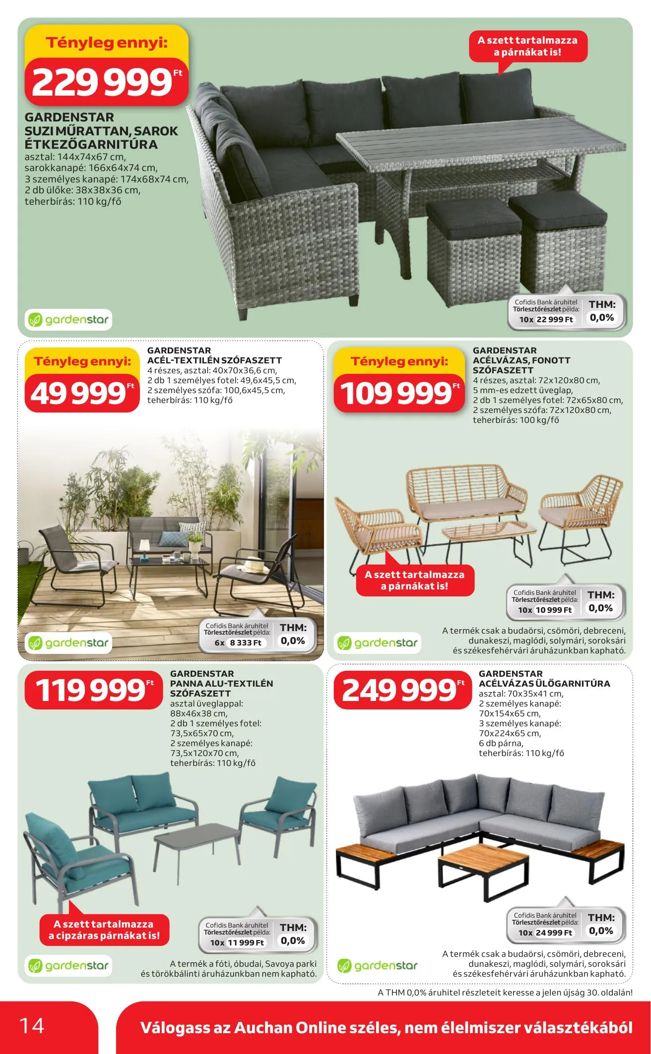 Auchan akciós újság Hipermarket Ki a szabadba 03.05–04.04 – 14. oldal