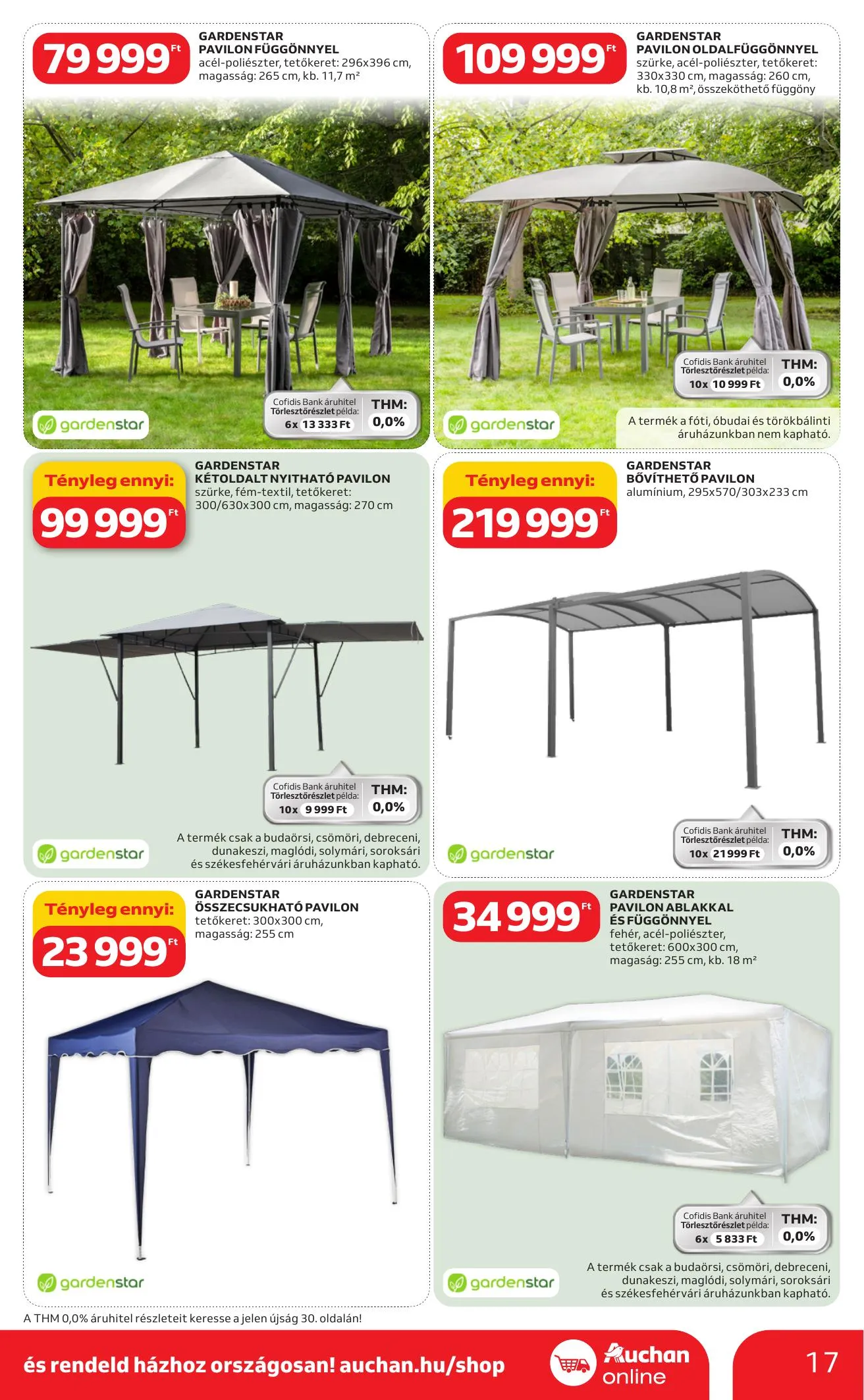 Auchan akciós újság Hipermarket Ki a szabadba 03.05–04.04 – 17. oldal