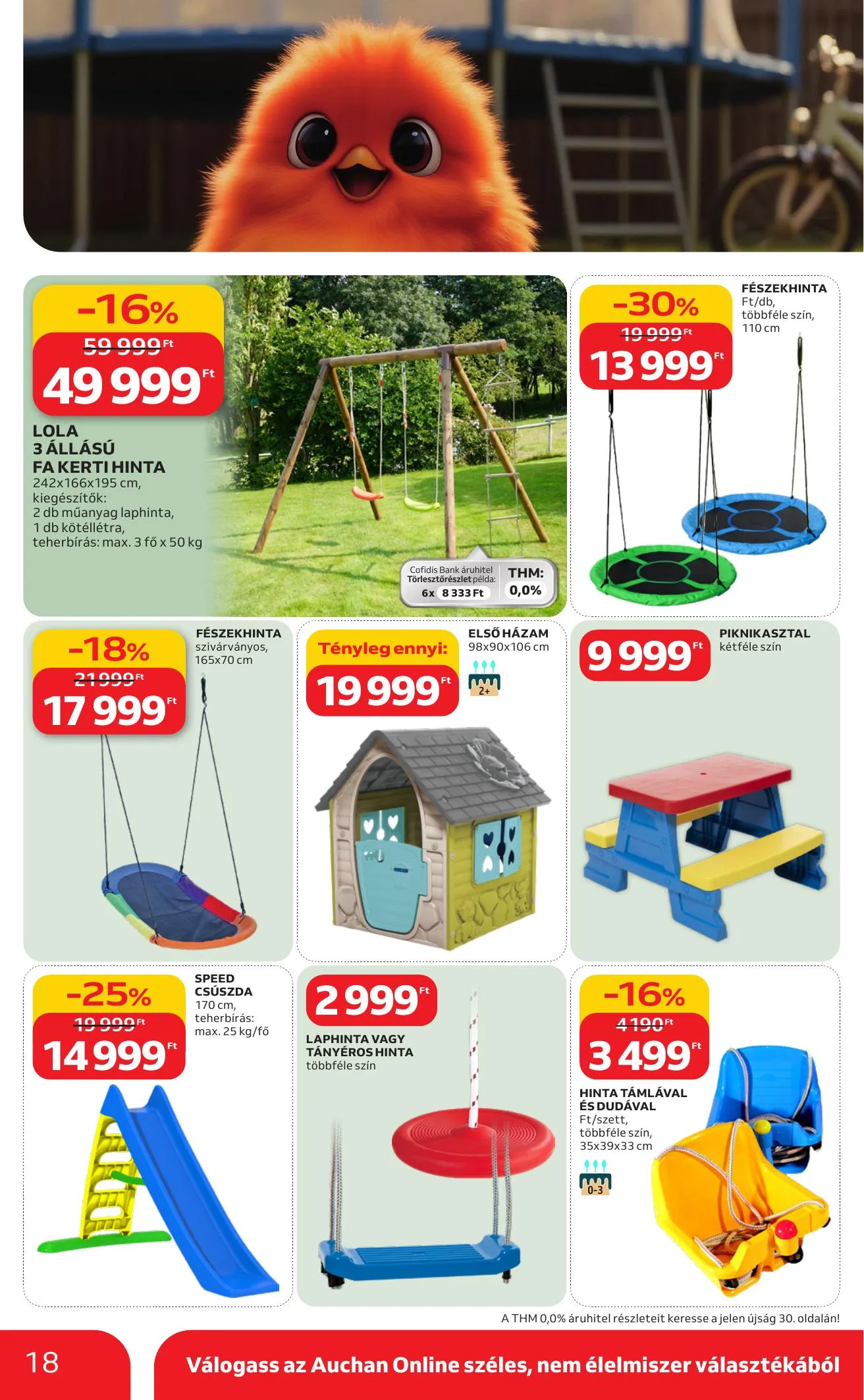 Auchan akciós újság Hipermarket Ki a szabadba 03.05–04.04 – 18. oldal