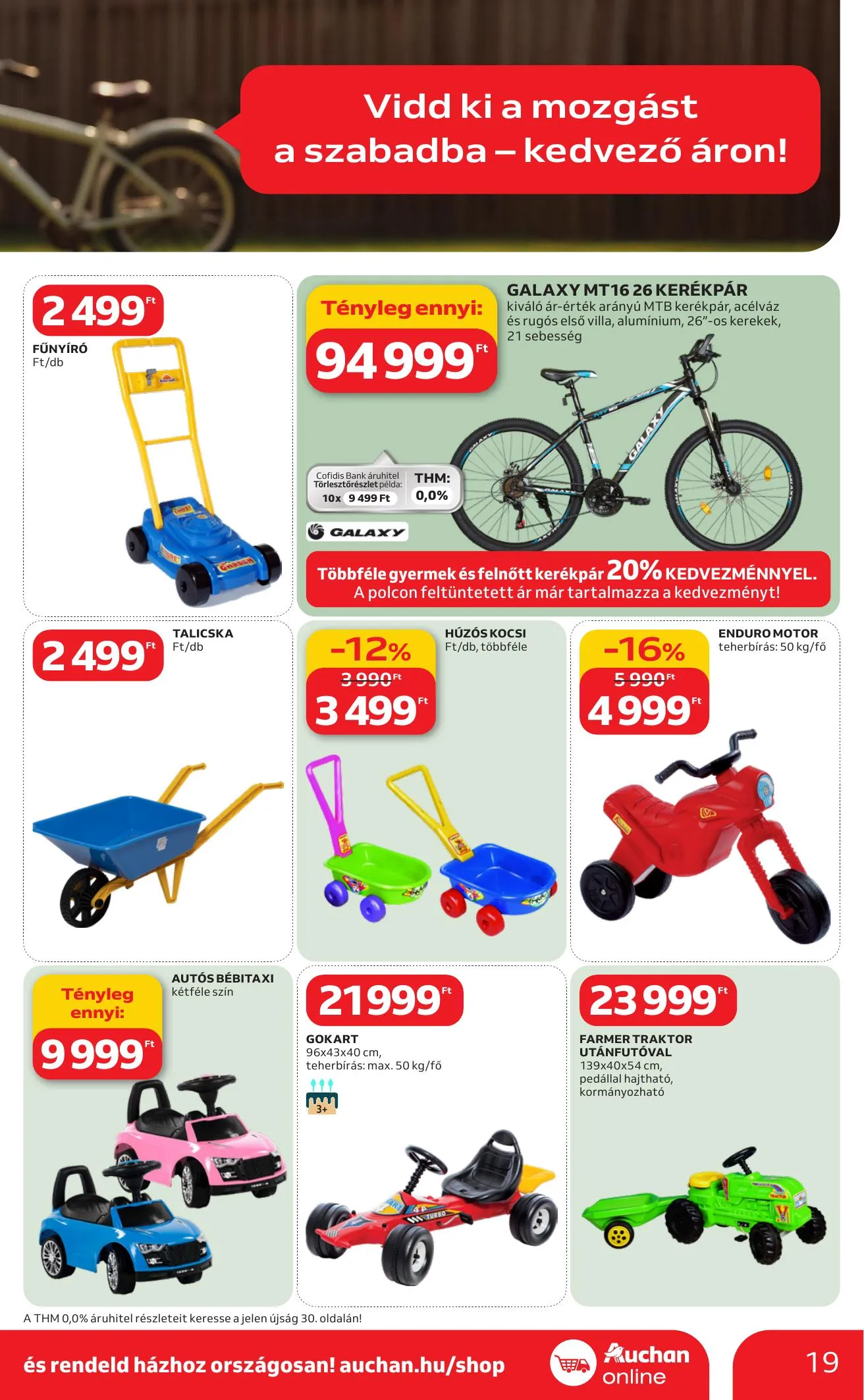 Auchan akciós újság Hipermarket Ki a szabadba 03.05–04.04 – 19. oldal