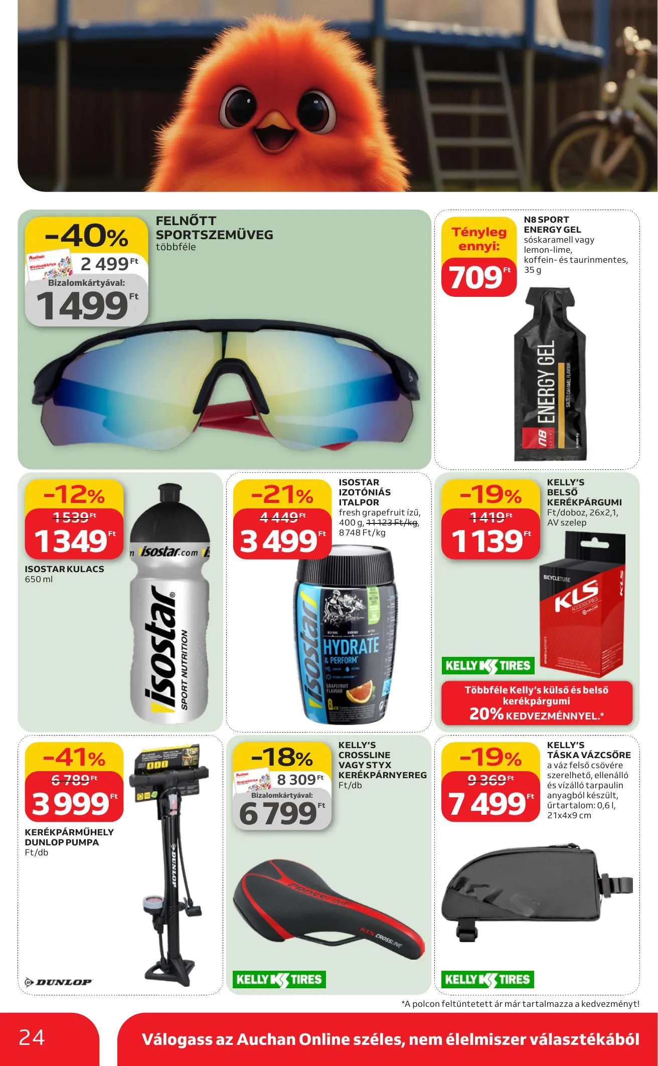 Auchan akciós újság Hipermarket Ki a szabadba 03.05–04.04 – 24. oldal
