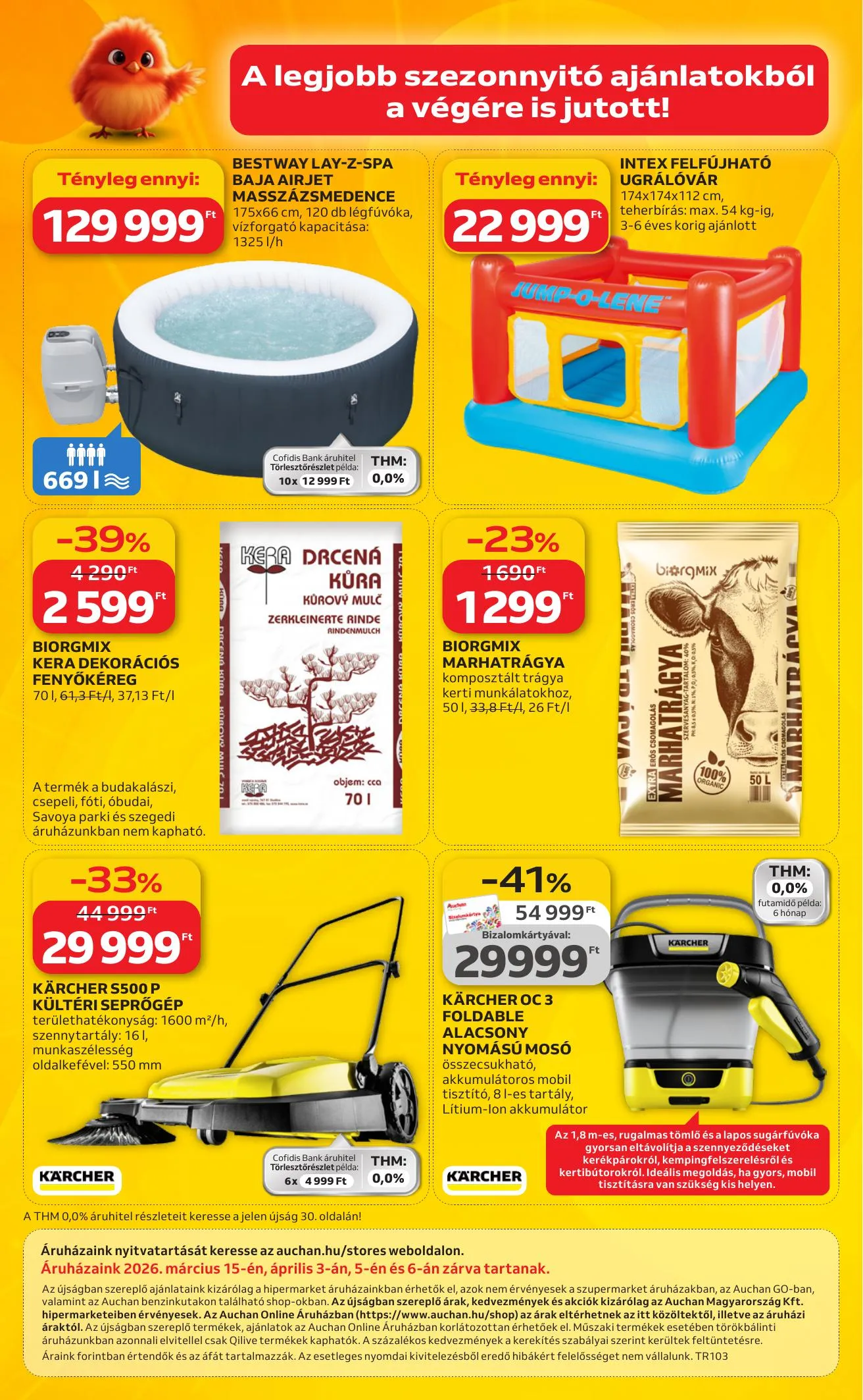 Auchan akciós újság Hipermarket Ki a szabadba 03.05–04.04 – 32. oldal