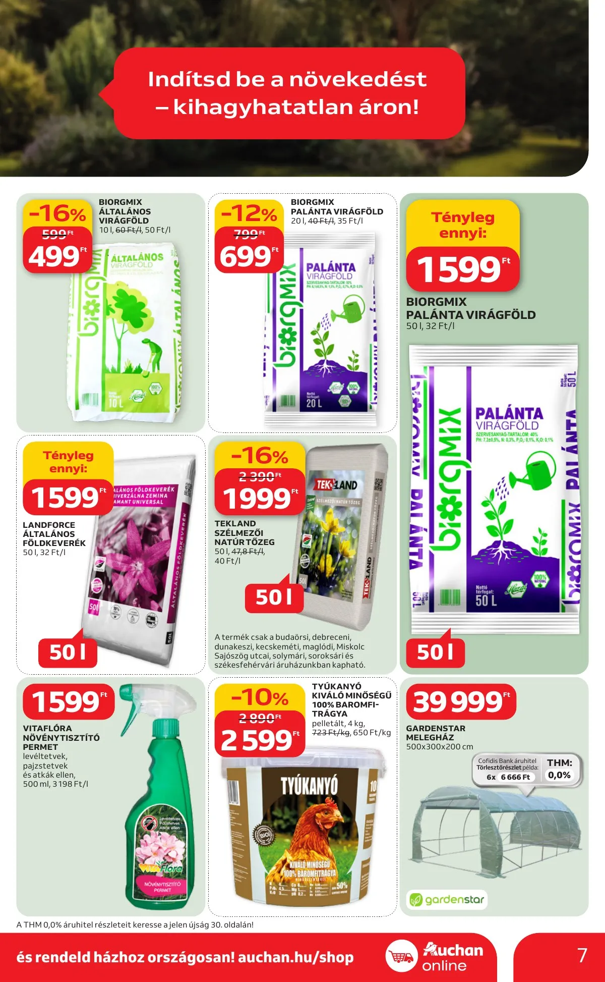 Auchan akciós újság Hipermarket Ki a szabadba 03.05–04.04 – 7. oldal