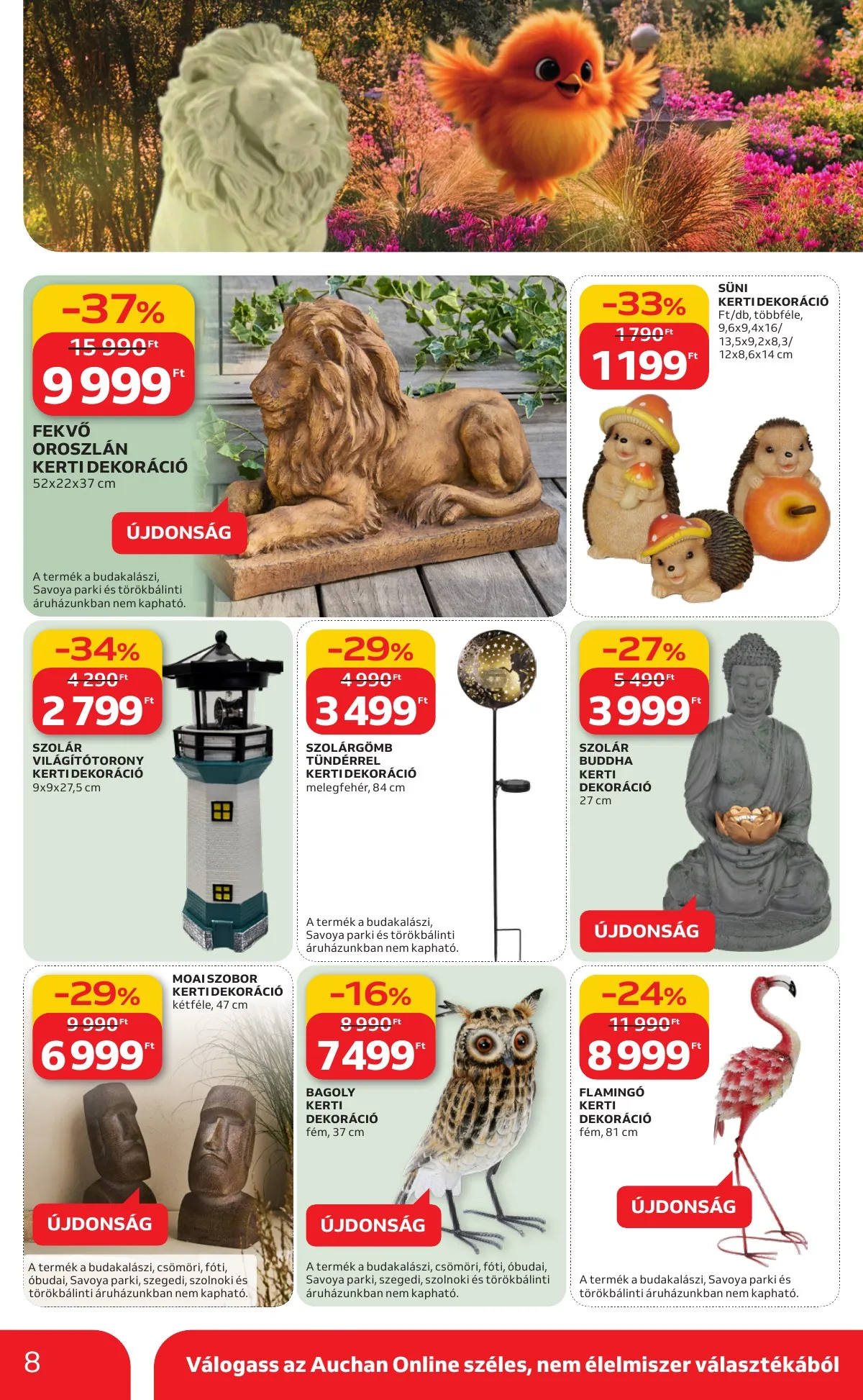 Auchan akciós újság Hipermarket Ki a szabadba 03.05–04.04 – 8. oldal