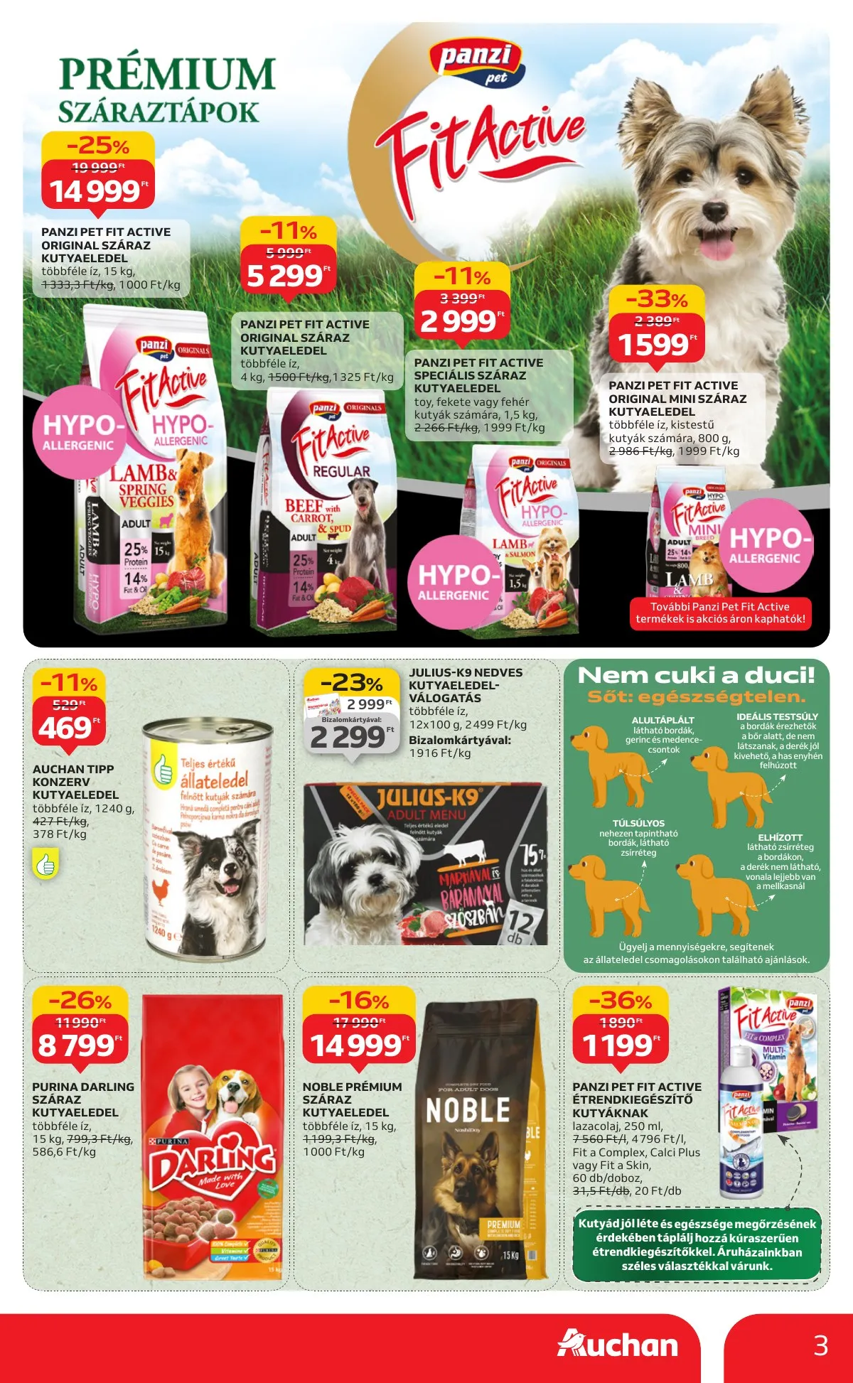 Auchan akciós újság Hipermarket Kis kedvenc ajanlatok 09.25–10.08 – 3. oldal