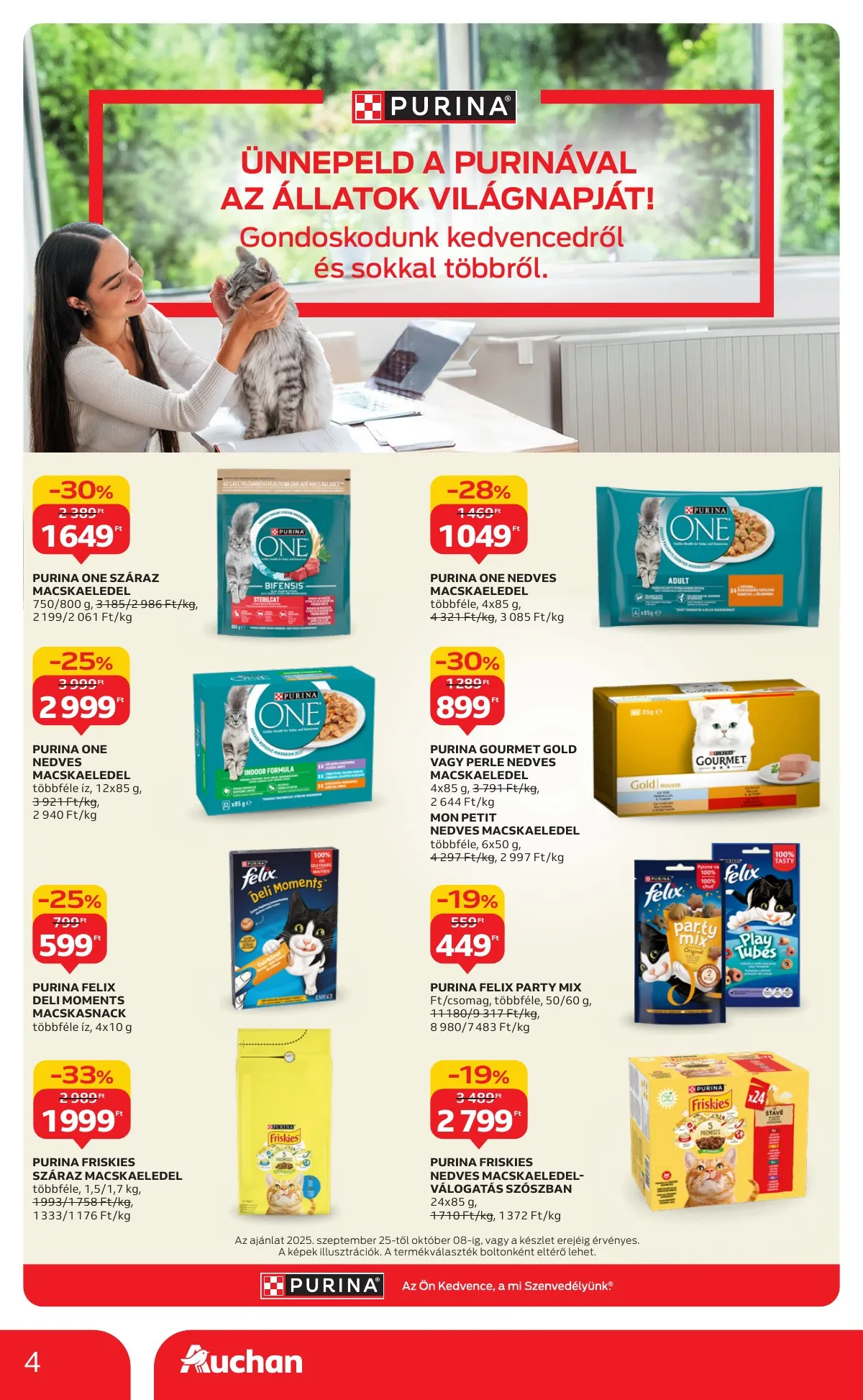 Auchan akciós újság Hipermarket Kis kedvenc ajanlatok 09.25–10.08 – 4. oldal