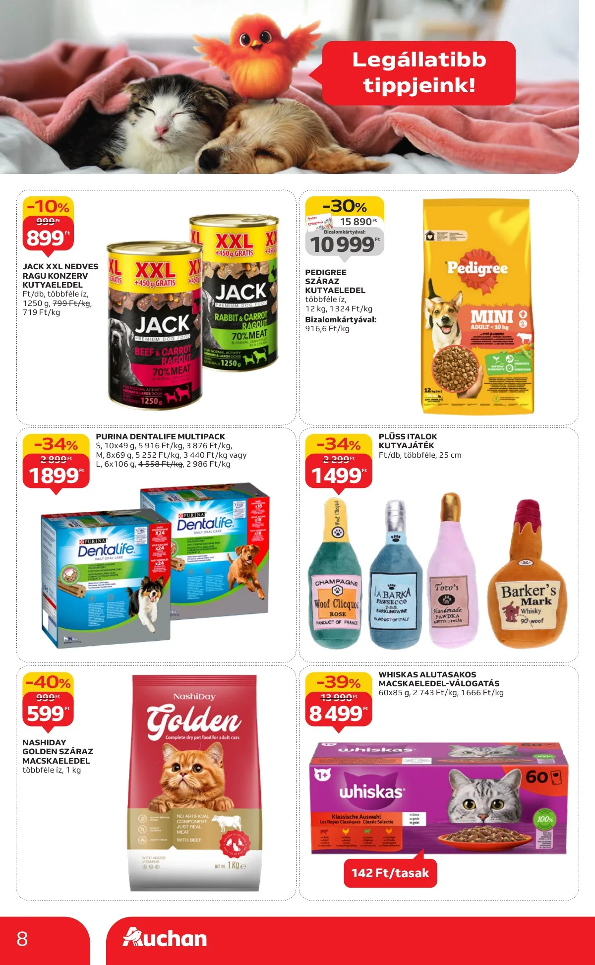 Auchan akciós újság Hipermarket Kis kedvenc ajanlatok 09.25–10.08 – 8. oldal