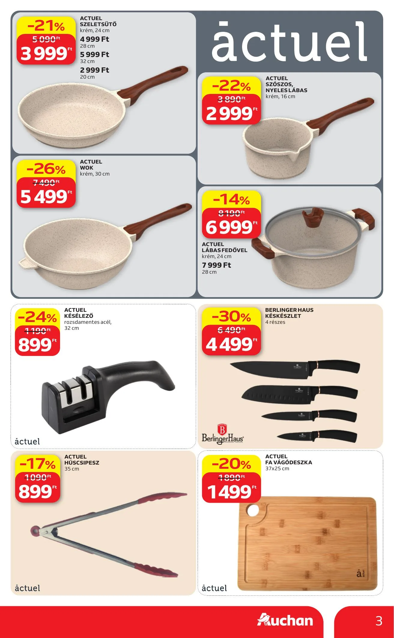 Auchan akciós újság Hipermarket Konyhai eszkoz ajánlataink 09.10–09.16 – 3. oldal