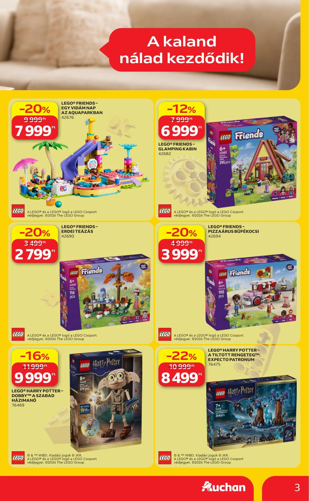 Auchan akciós újság Hipermarket Lego 07.23–07.29 – 3. oldal