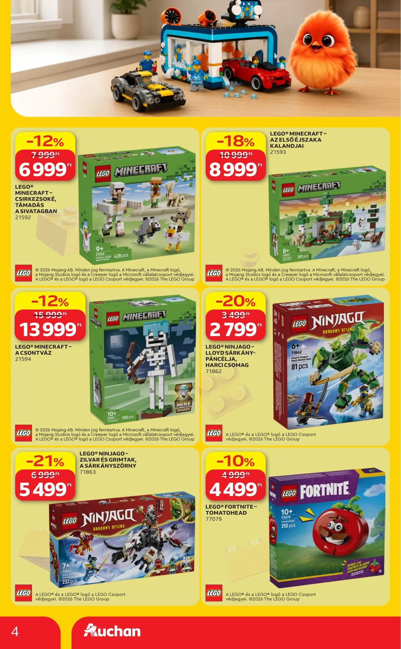 Auchan akciós újság Hipermarket Lego 07.23–07.29 – 4. oldal