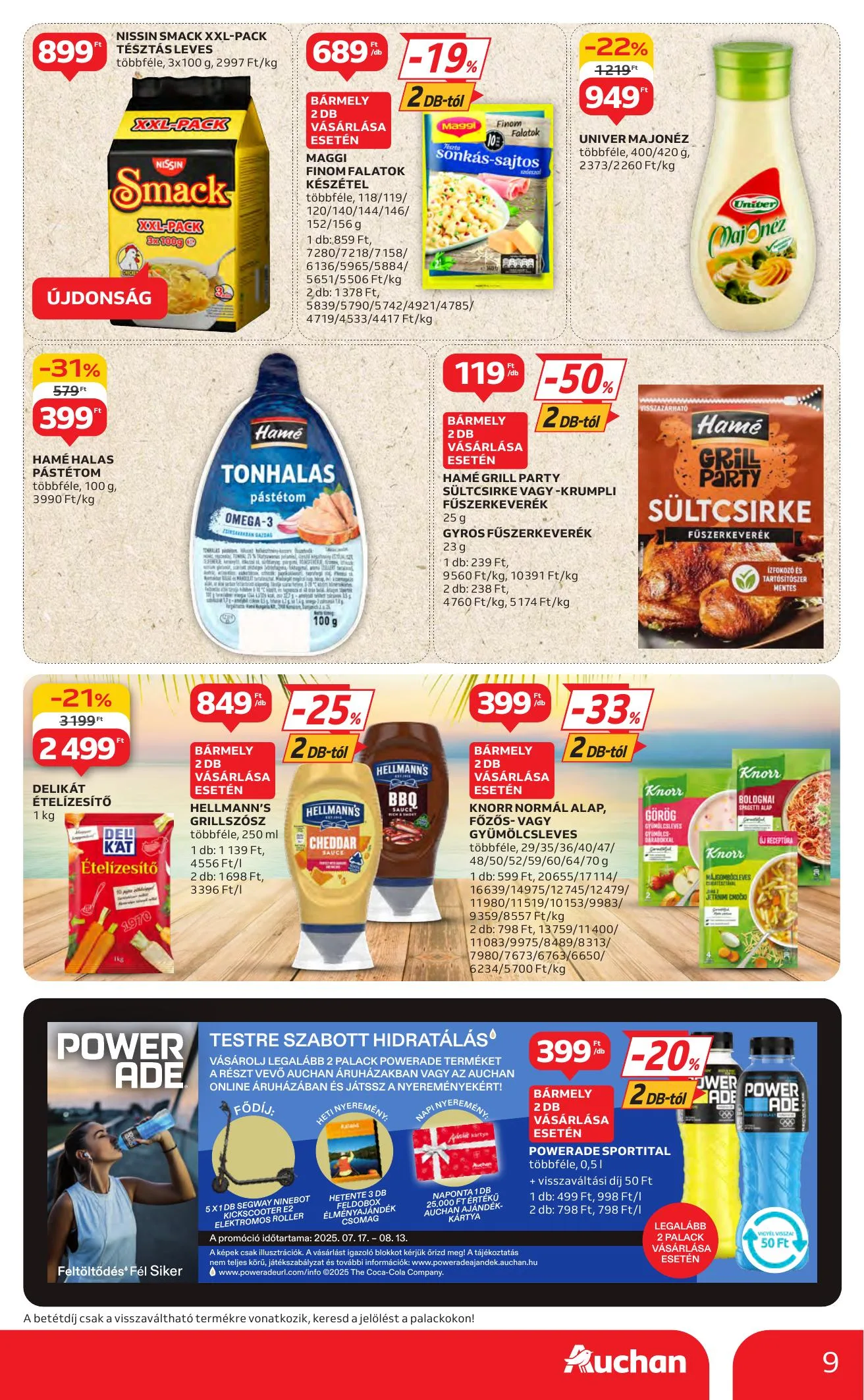 Auchan akciós újság Hipermarket Markas akciók 07.17–07.30 – 9. oldal