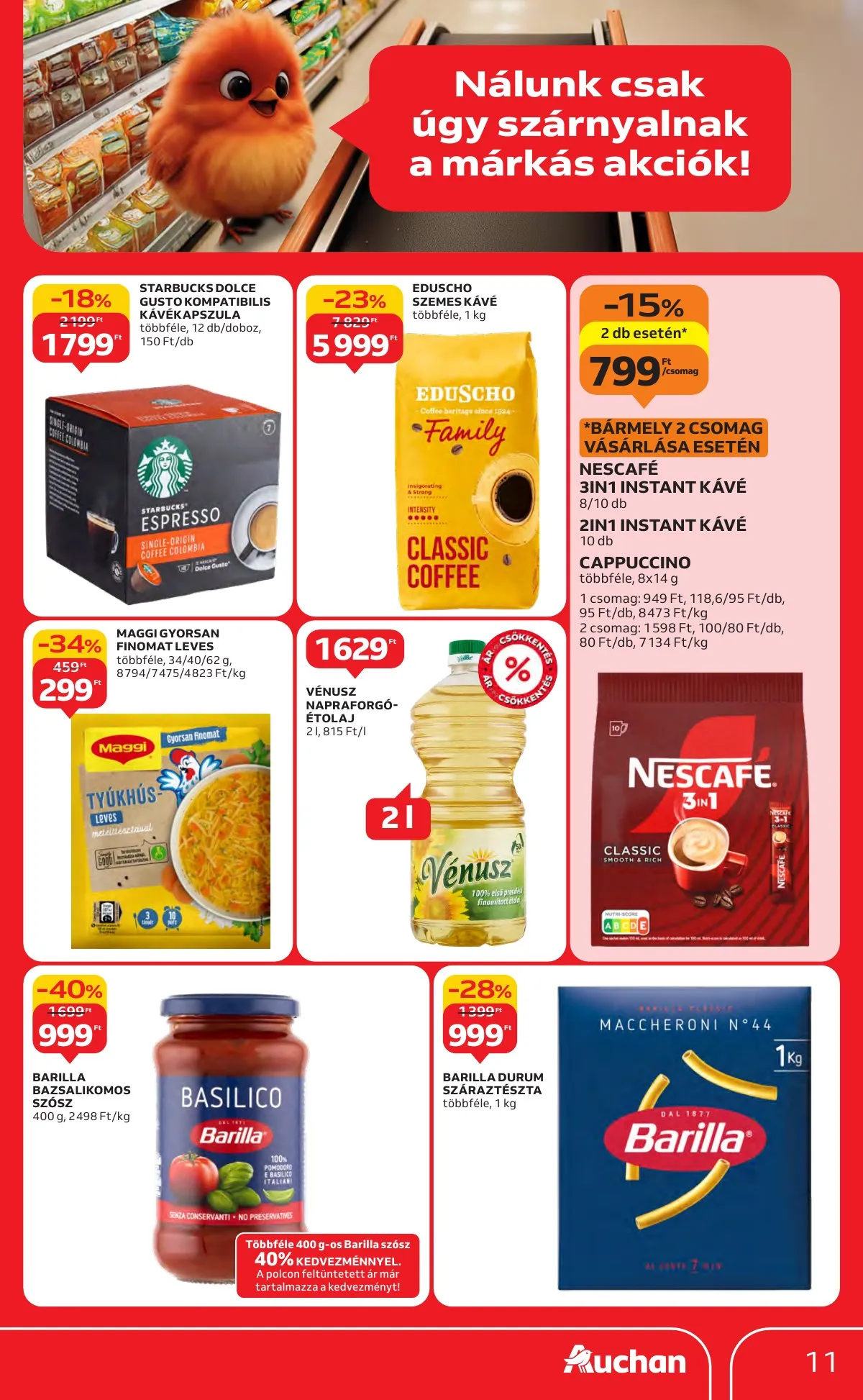 Auchan akciós újság Hipermarket markas akciók 09.18–10.01 – 11. oldal
