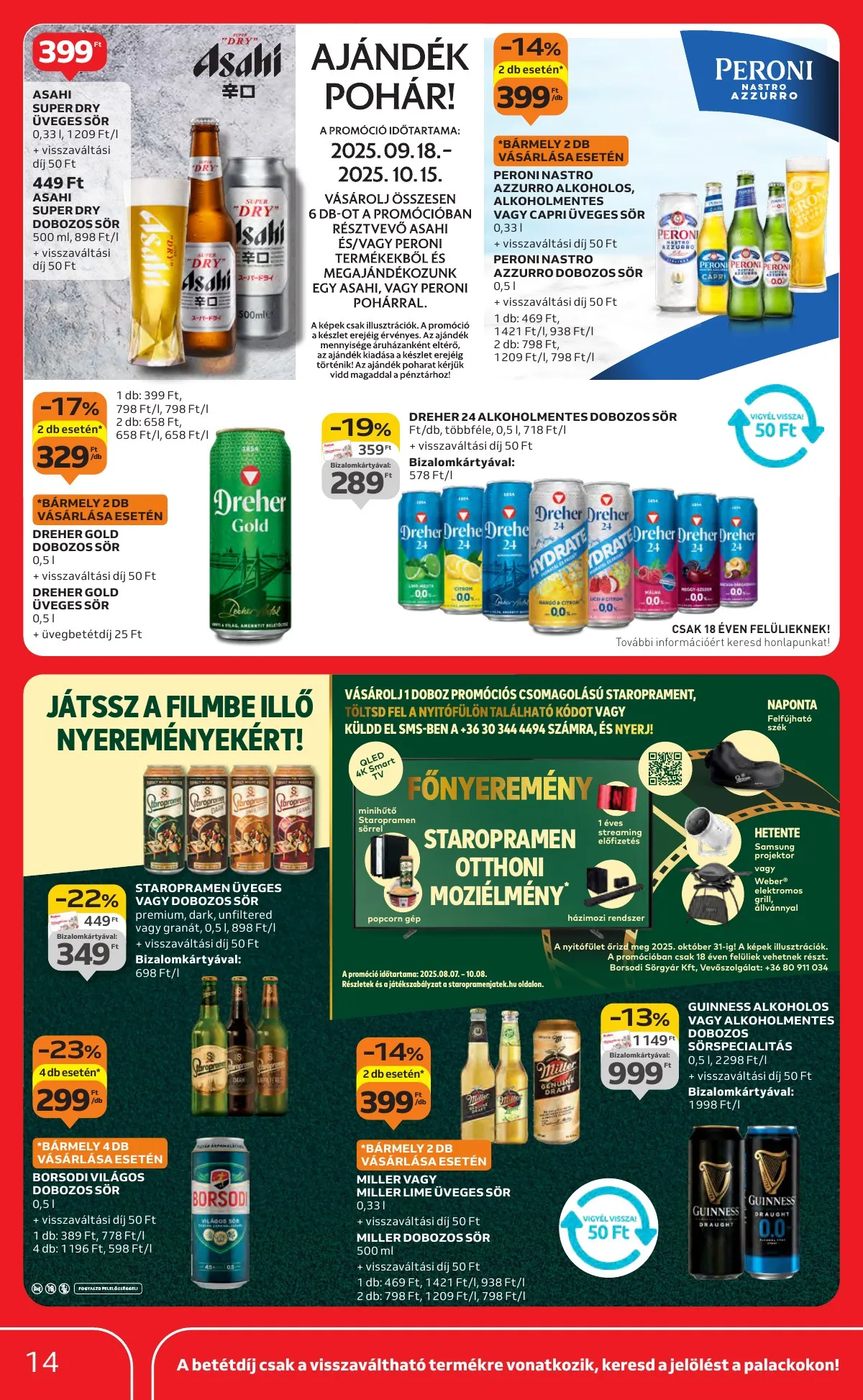 Auchan akciós újság Hipermarket markas akciók 09.18–10.01 – 14. oldal