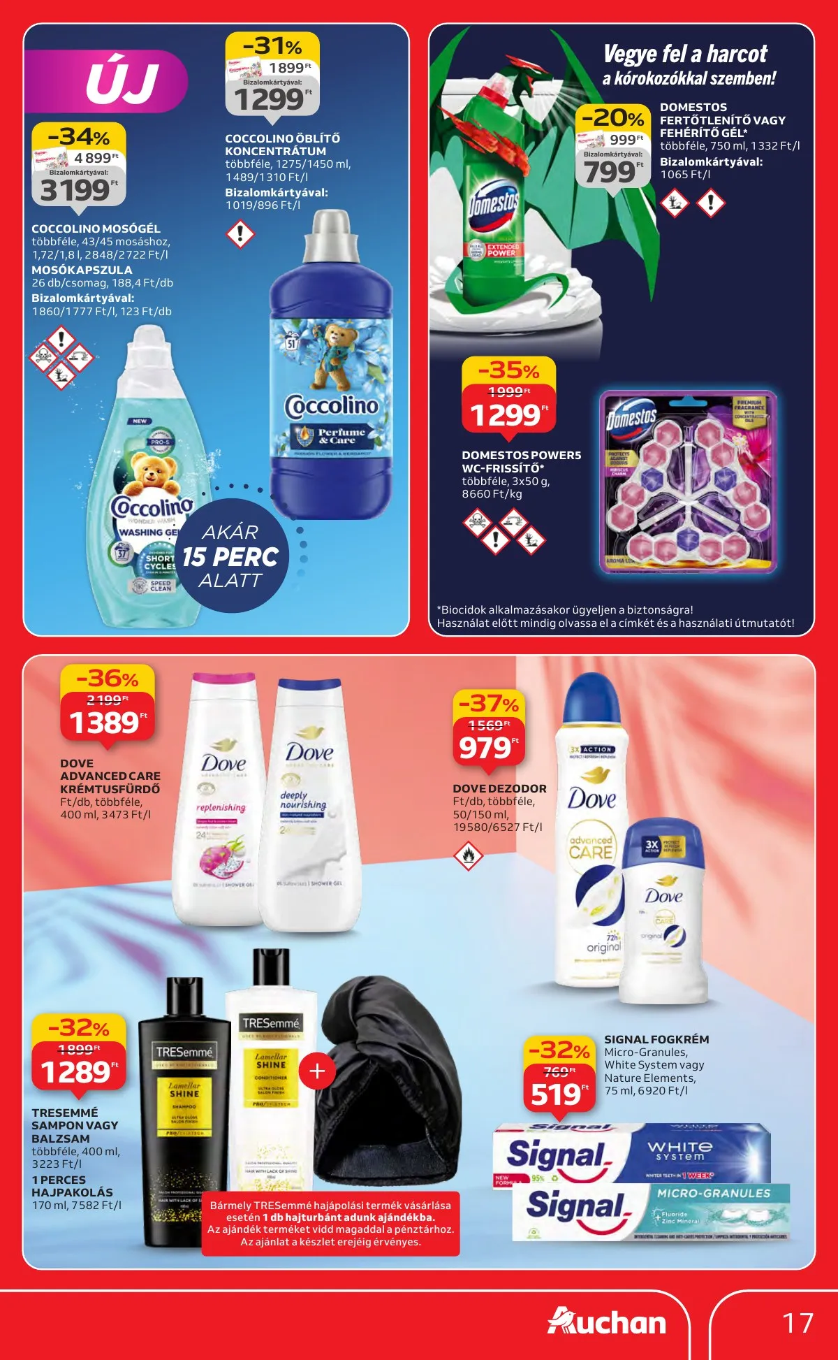 Auchan akciós újság Hipermarket markas akciók 09.18–10.01 – 17. oldal