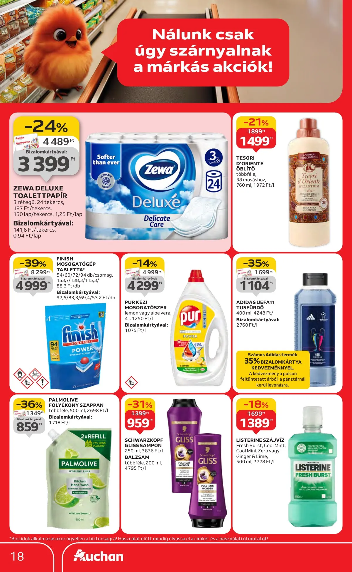 Auchan akciós újság Hipermarket markas akciók 09.18–10.01 – 18. oldal