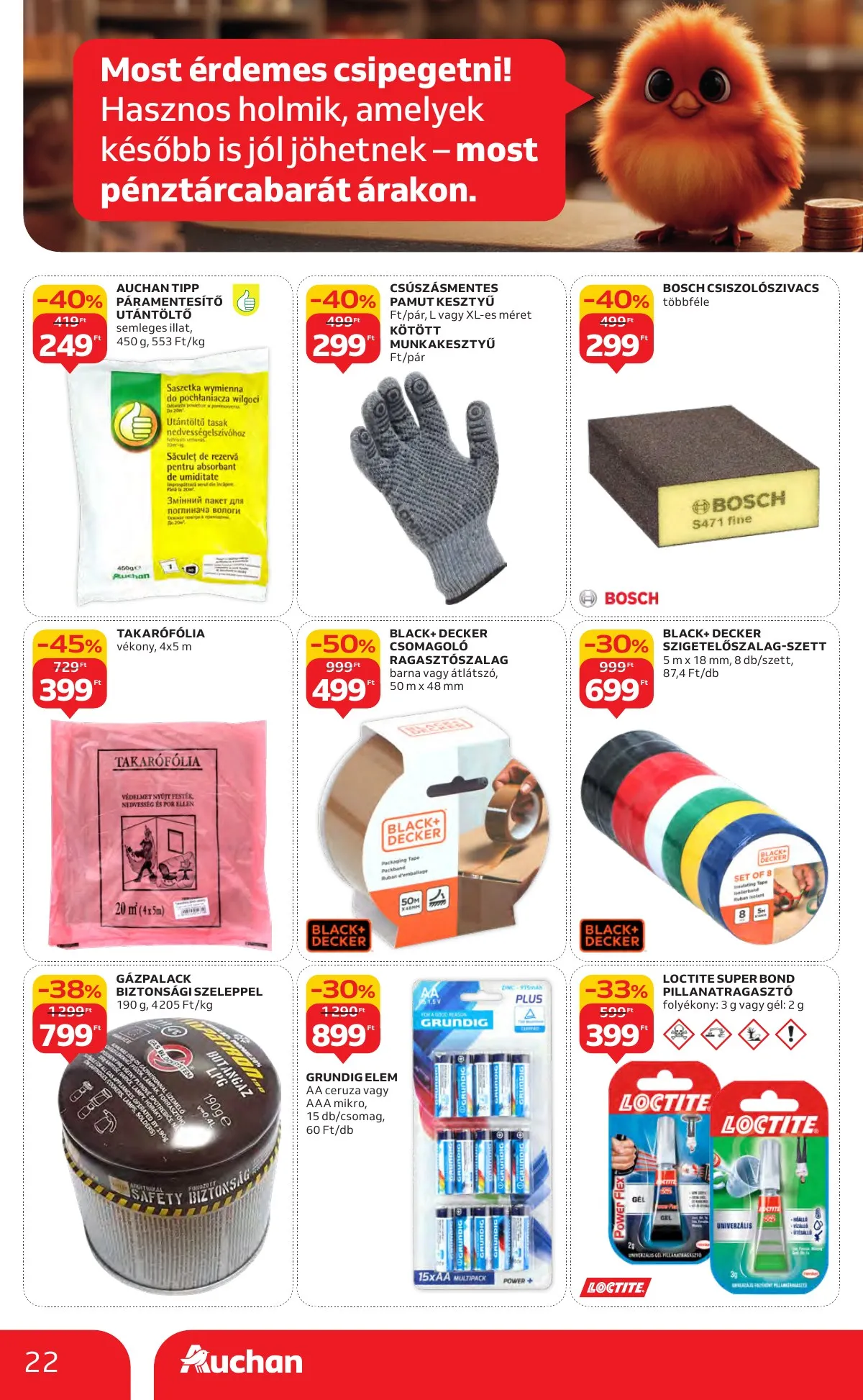 Auchan akciós újság Hipermarket markas akciók 09.18–10.01 – 22. oldal