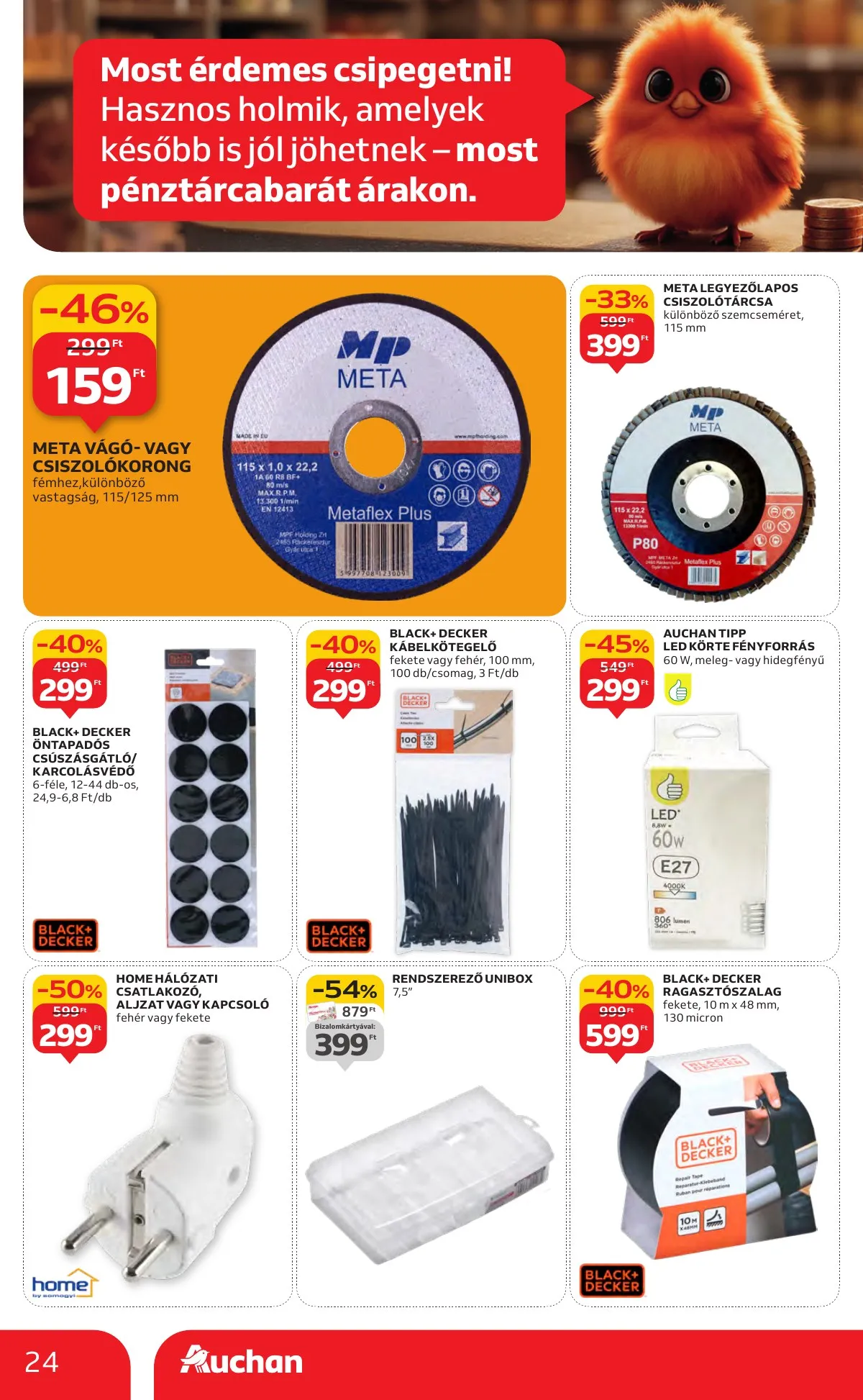 Auchan akciós újság Hipermarket markas akciók 09.18–10.01 – 24. oldal