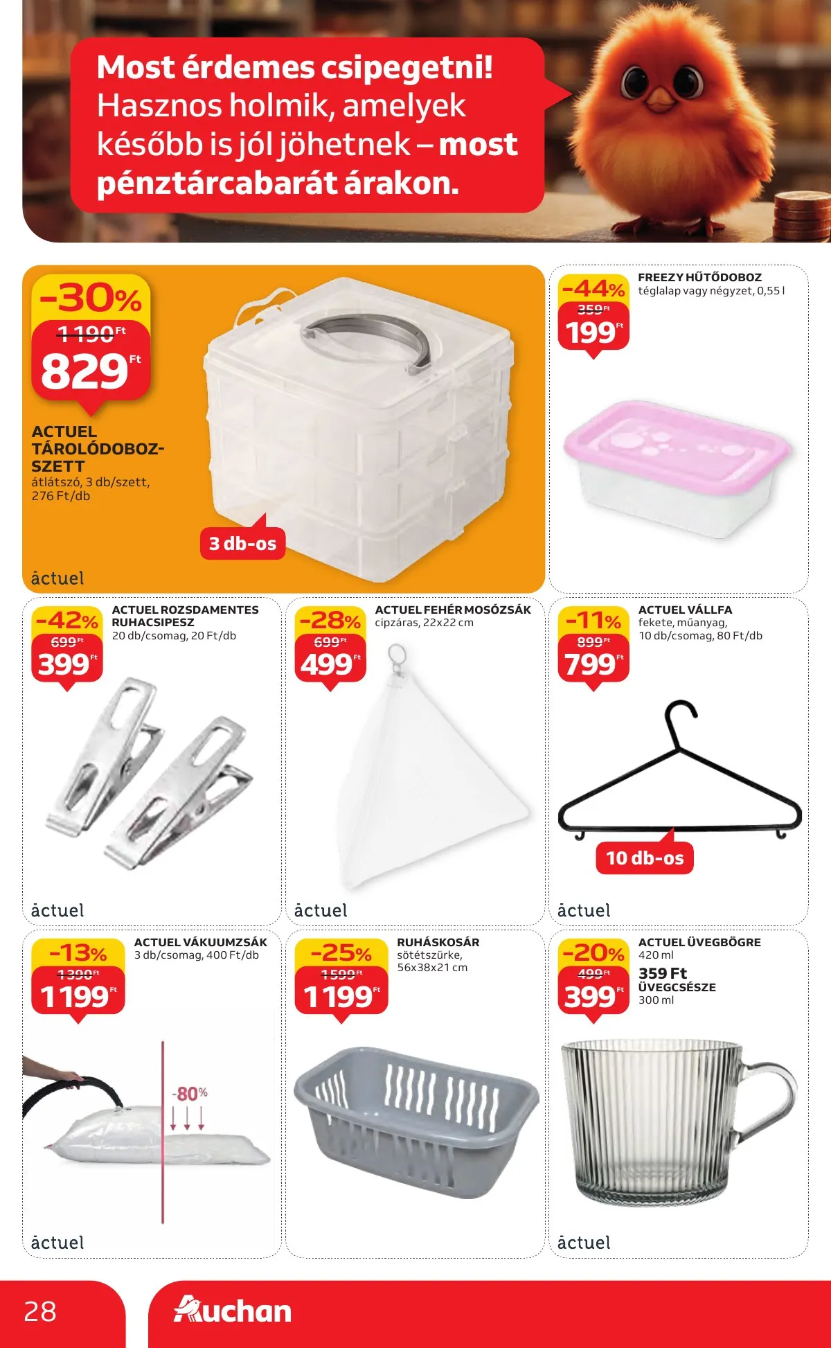 Auchan akciós újság Hipermarket markas akciók 09.18–10.01 – 28. oldal