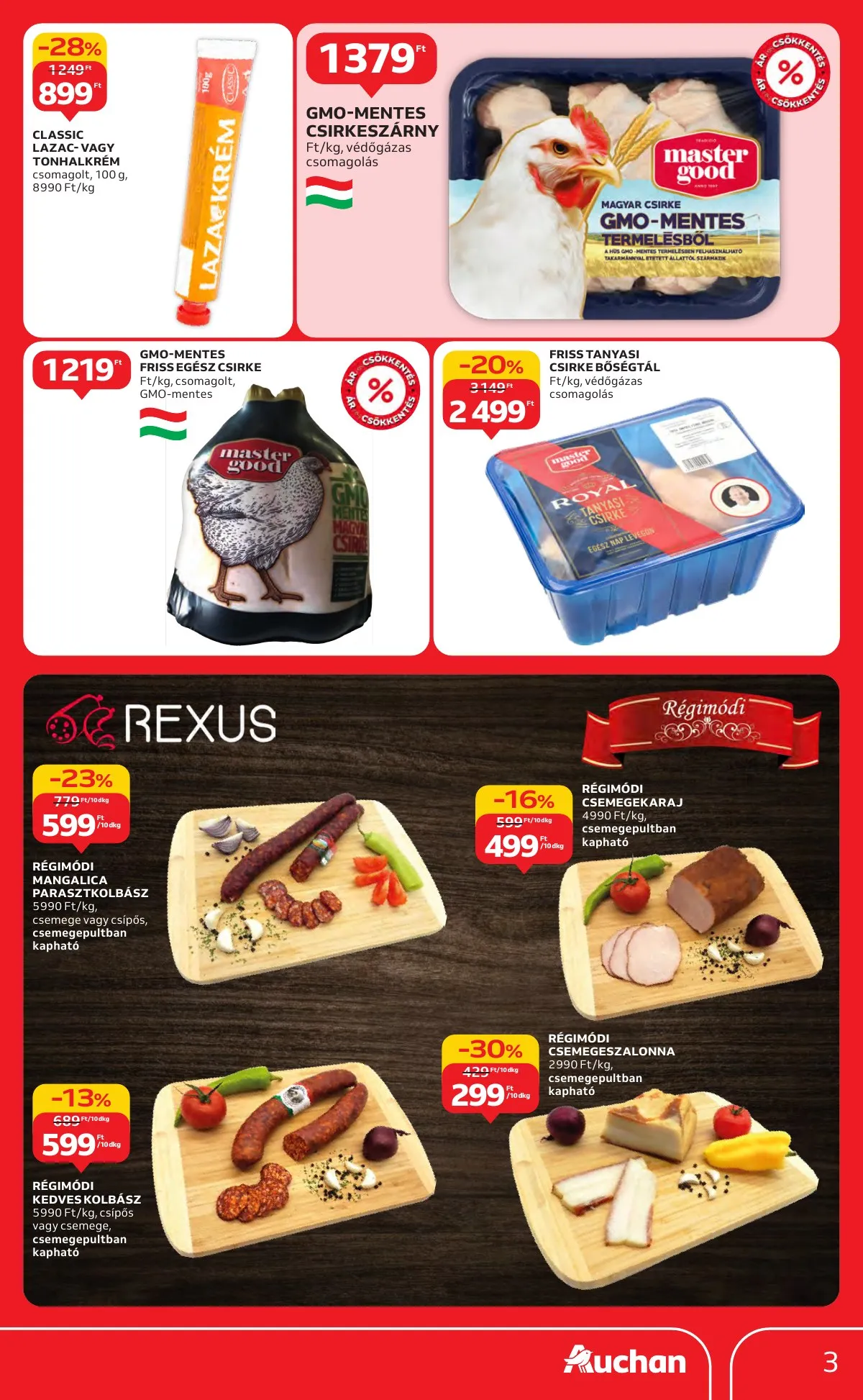 Auchan akciós újság Hipermarket markas akciók 09.18–10.01 – 3. oldal
