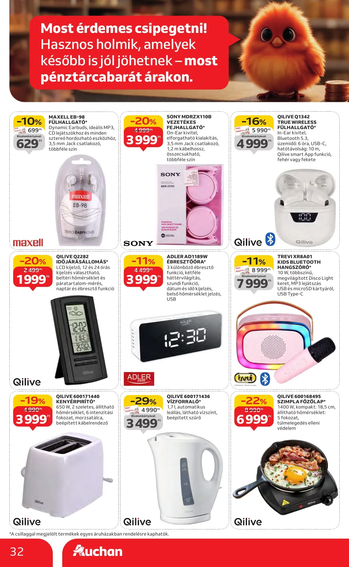 Auchan akciós újság Hipermarket markas akciók 09.18–10.01 – 32. oldal