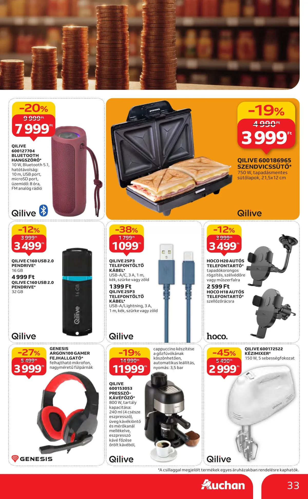 Auchan akciós újság Hipermarket markas akciók 09.18–10.01 – 33. oldal