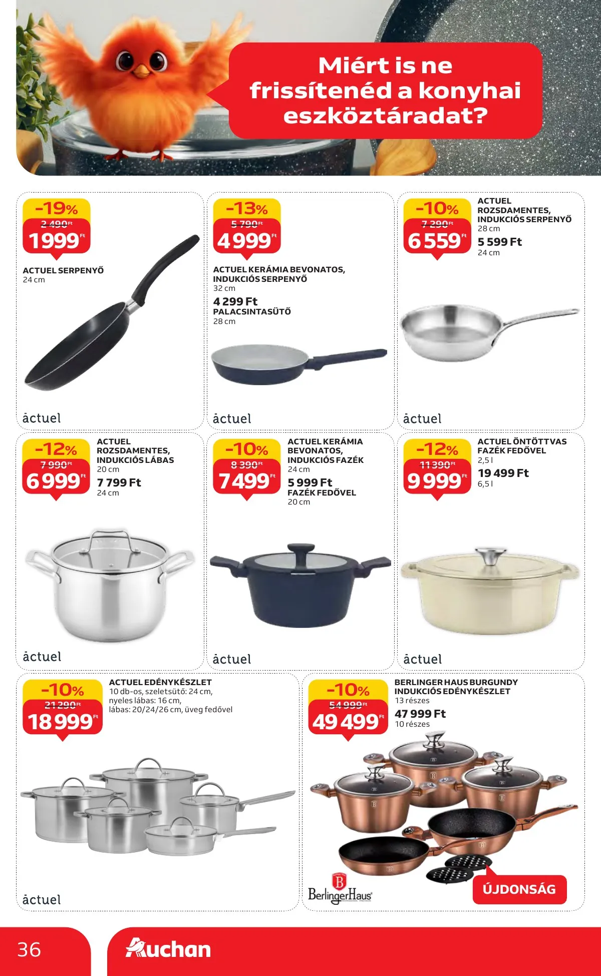 Auchan akciós újság Hipermarket markas akciók 09.18–10.01 – 36. oldal