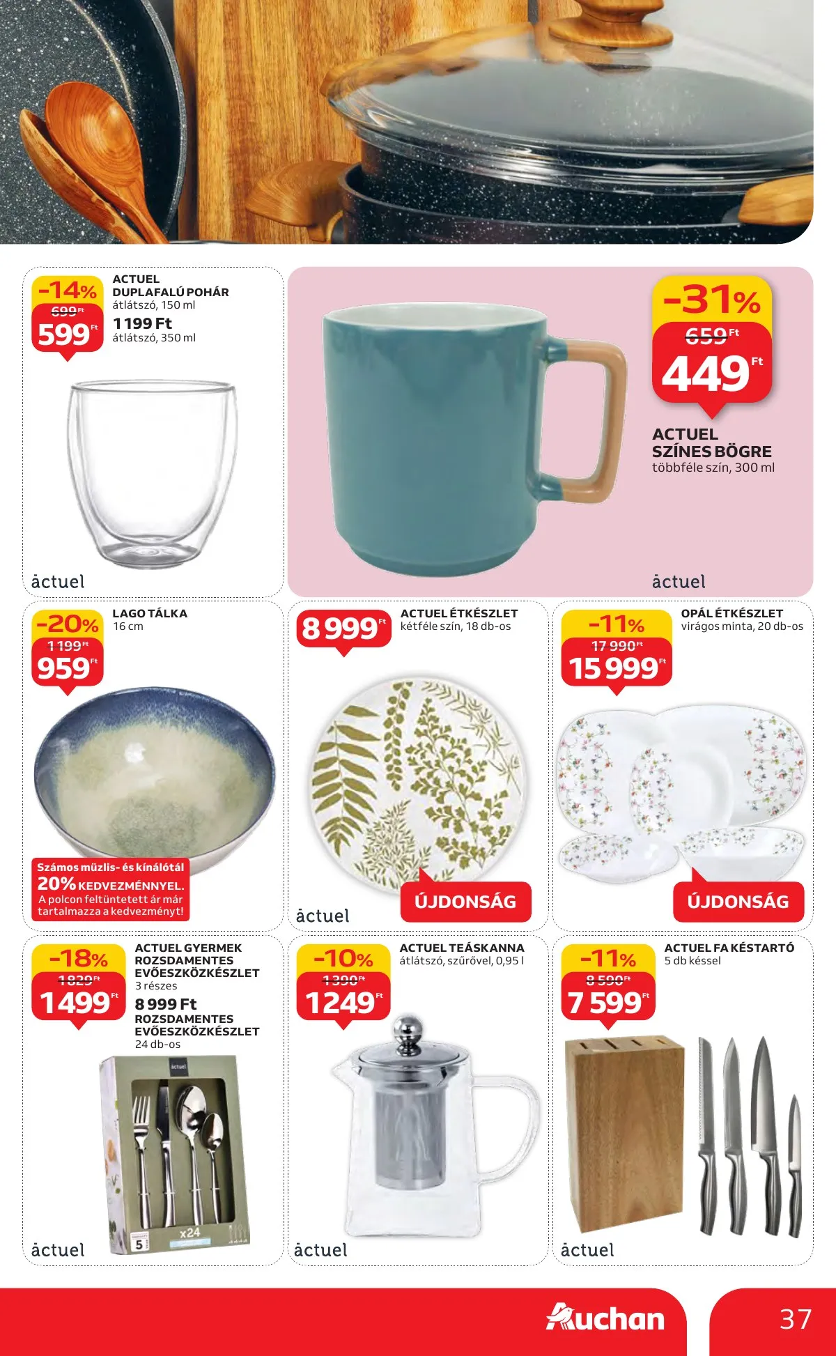 Auchan akciós újság Hipermarket markas akciók 09.18–10.01 – 37. oldal