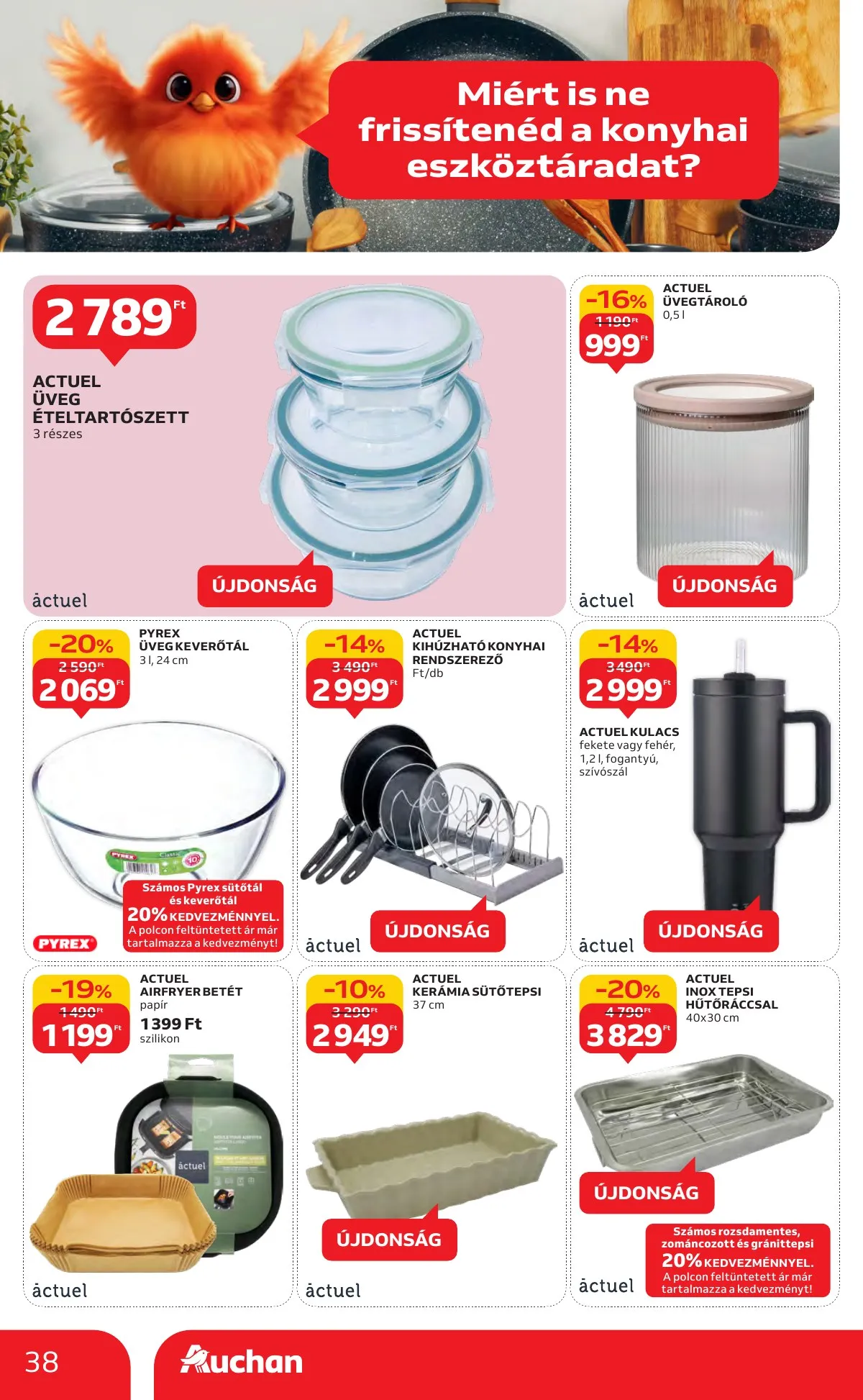Auchan akciós újság Hipermarket markas akciók 09.18–10.01 – 38. oldal